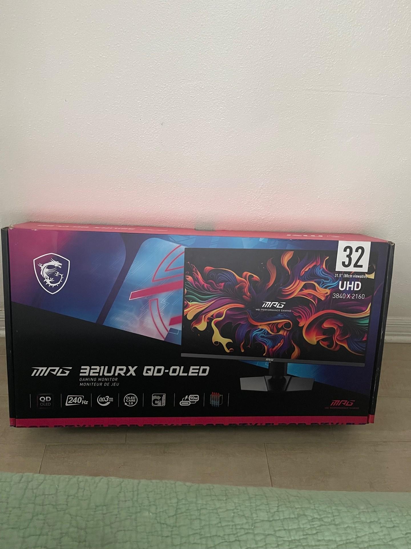 Like New MPG 321URX QD-OLED Gaming Monitor
