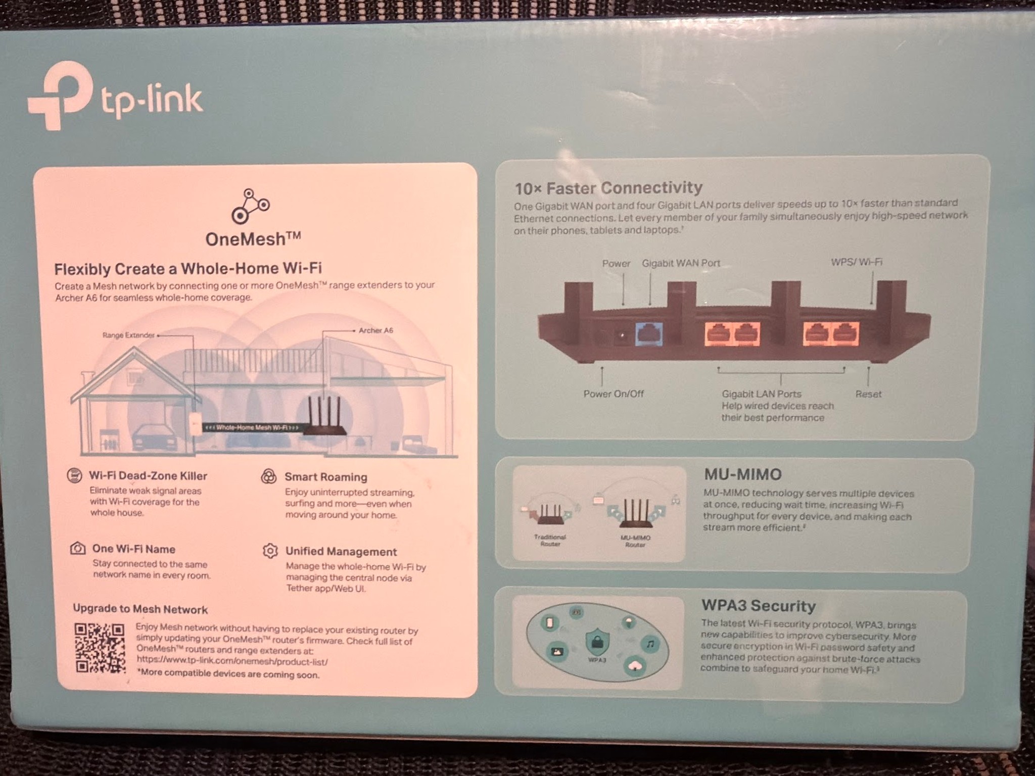 TP-Link AC1200 Gigabit WiFi Router (Archer A6)