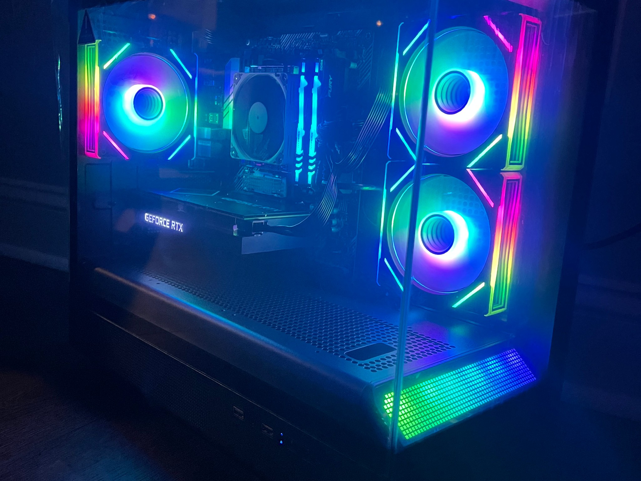 High Performance Starter Gaming PC / Ryzen 7 5700G - RTX 3060 Ti 8GB
