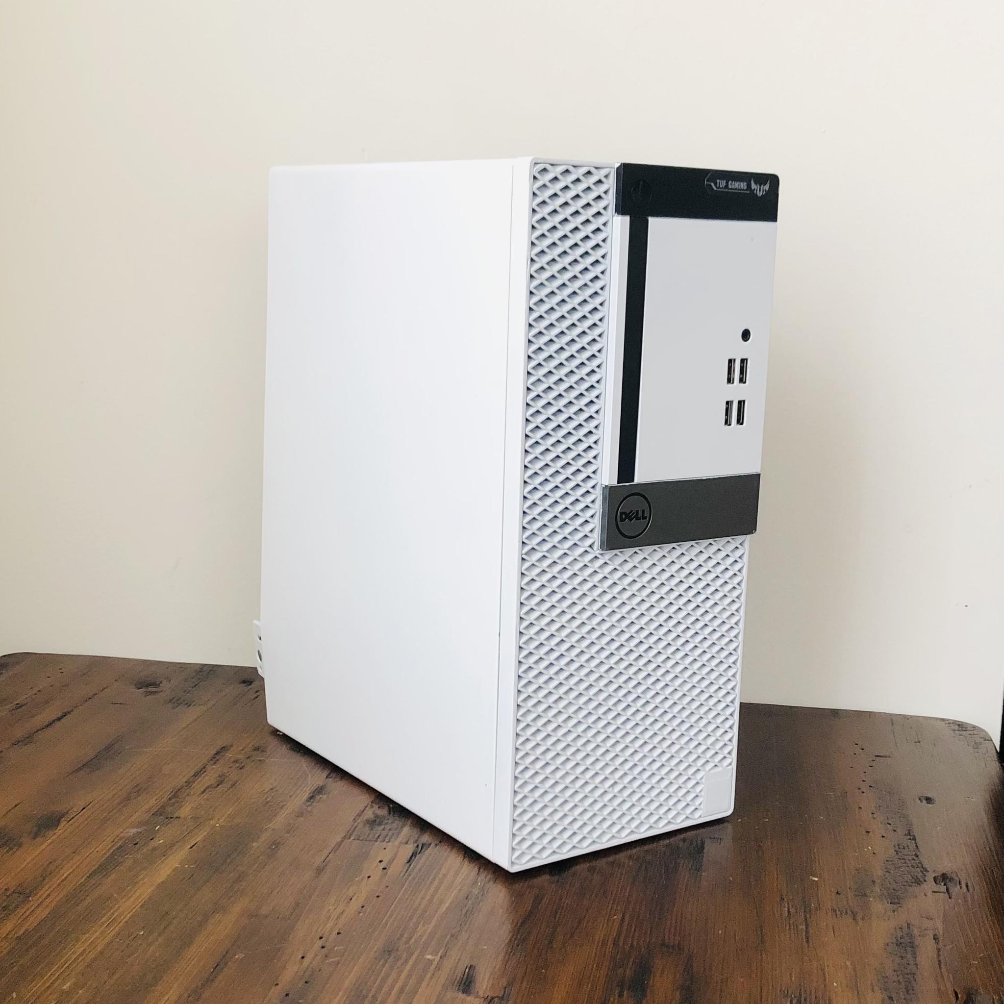 Custom White Gaming PC | Intel i5-6500 | RX 460 2GB | 8GB DDR3 | 120GB SSD 500GB HDD | Dell Optiplex