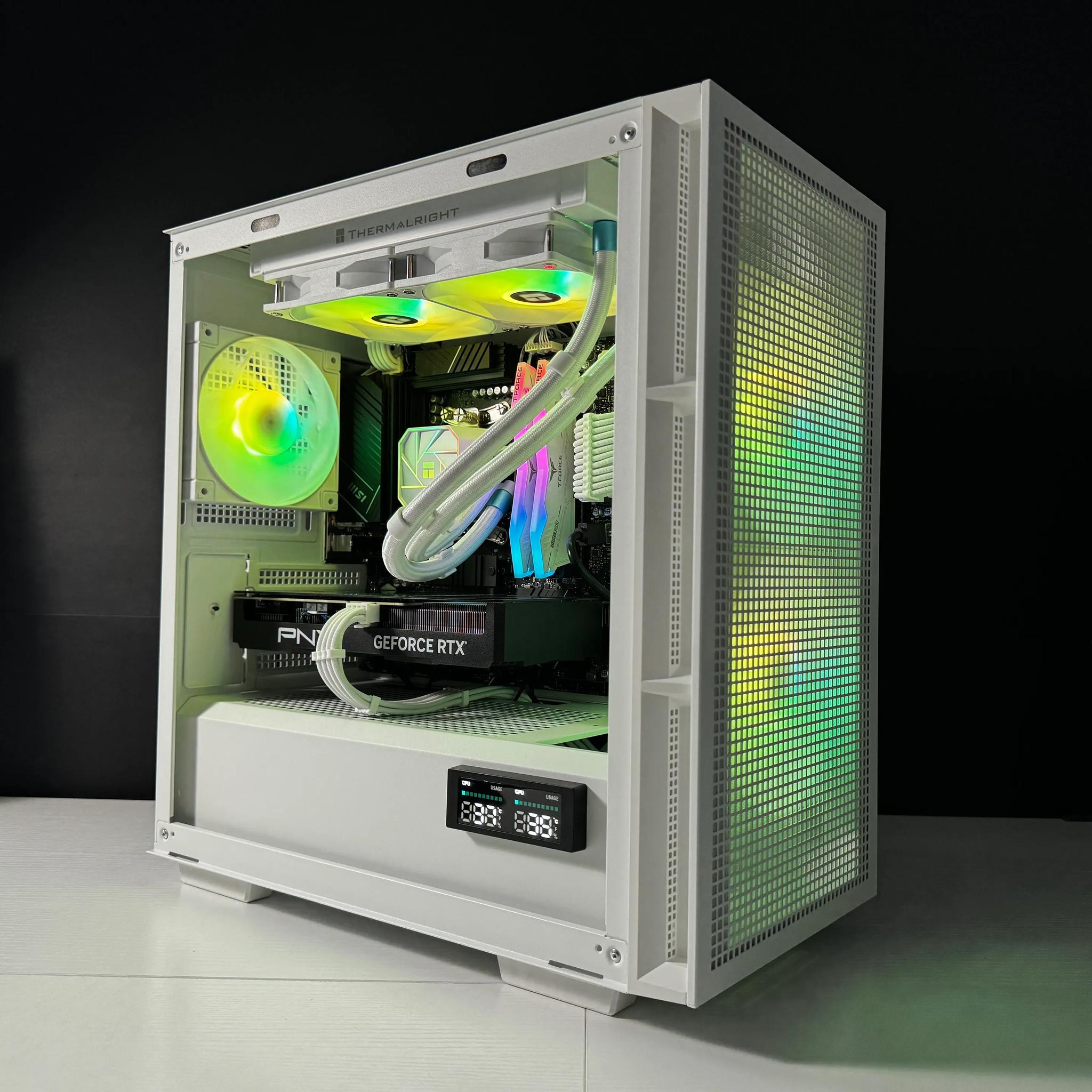 ⚫️SKY⚪️ Gaming PC | AMD Ryzen 5 7600x | 32GB DDR5 | RTX 4070 | 1TB m.2 SSD | Win10 PRO | Wi-Fi