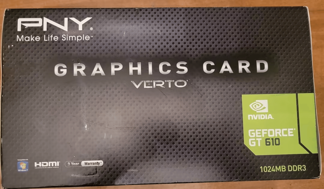 PNY Nvidia GeForce GT 610 1GB DDR3