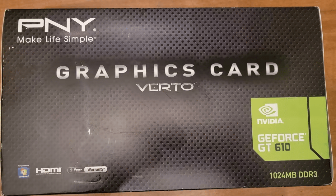 PNY Nvidia GeForce GT 610 1GB DDR3