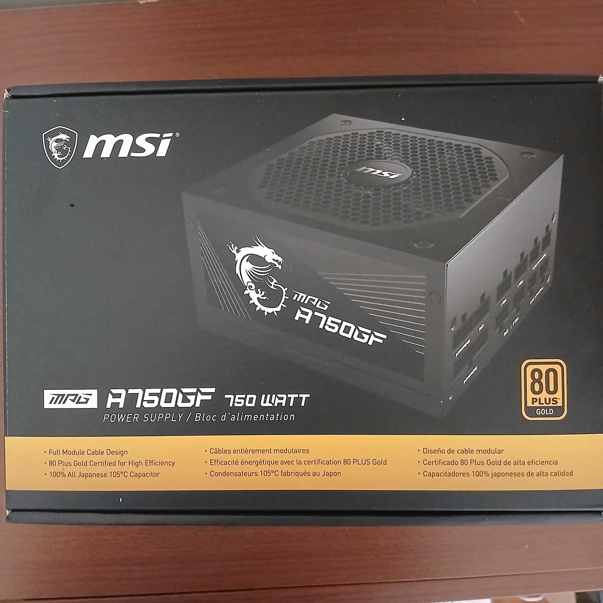 MSI A750GF 750W 80+ Gold