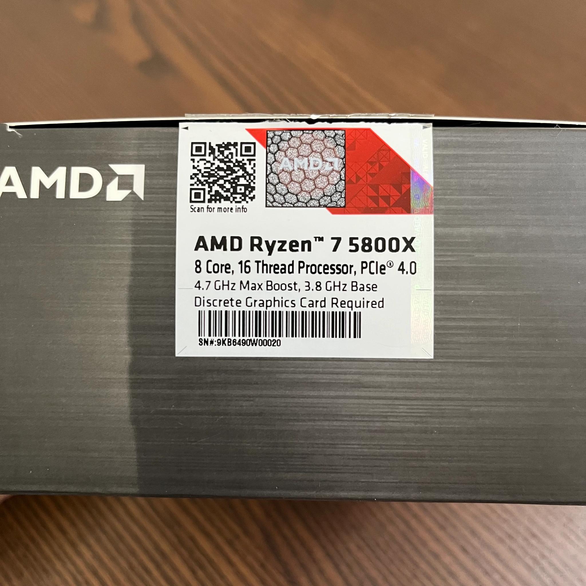 AMD Ryzen 7 5800x