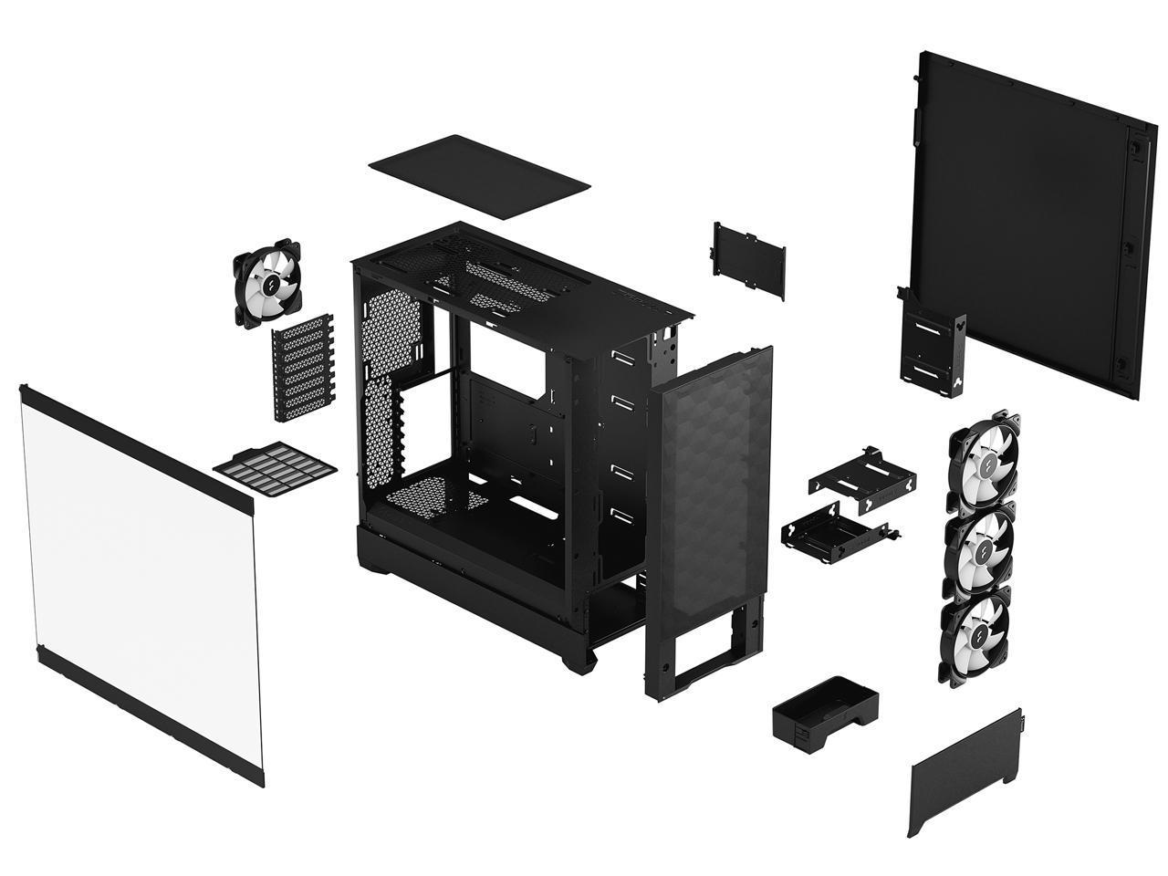Fractal Design Pop XL Air White | ATX, Micro ATX, ITX | Mid Tower Tempered Glass