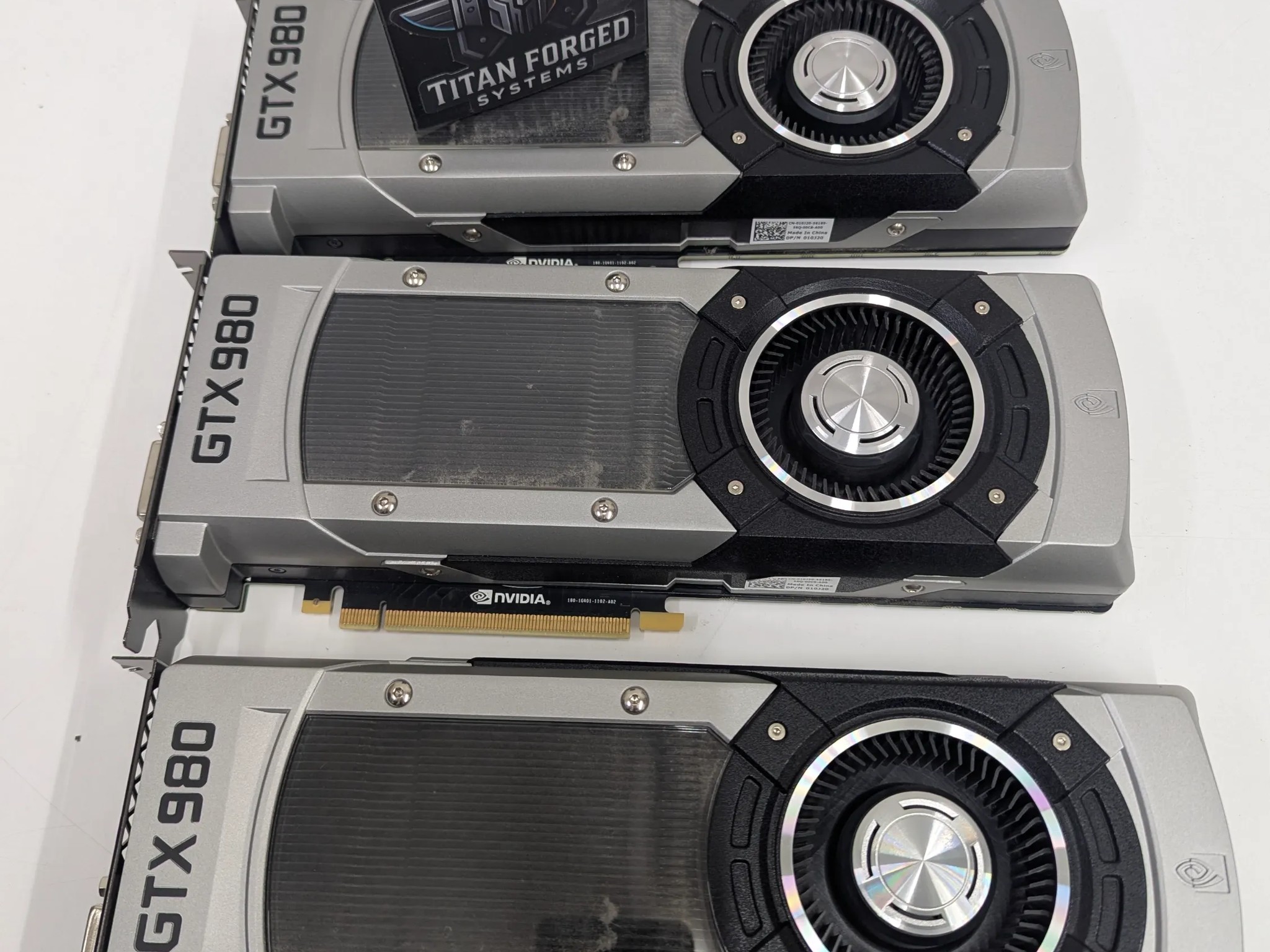 3x Nvidia GeForce GTX 980 3-way SLI Video Card Set W/Bridge