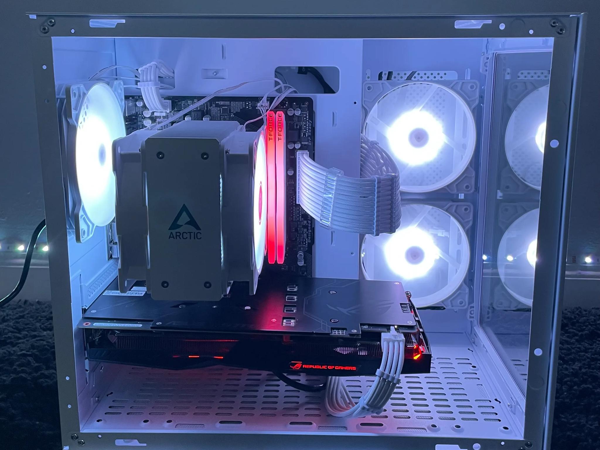 🧊Ice🐦‍🔥 |1080p Gaming Pc | Asus Rog Strix GTX 1060 6gb | Ryzen 5 2600 | 16gb DDR4 3600mhz|