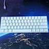 HK GAMING GK61 Mechanical Gaming Keyboard (Gateron Optical Red, White)