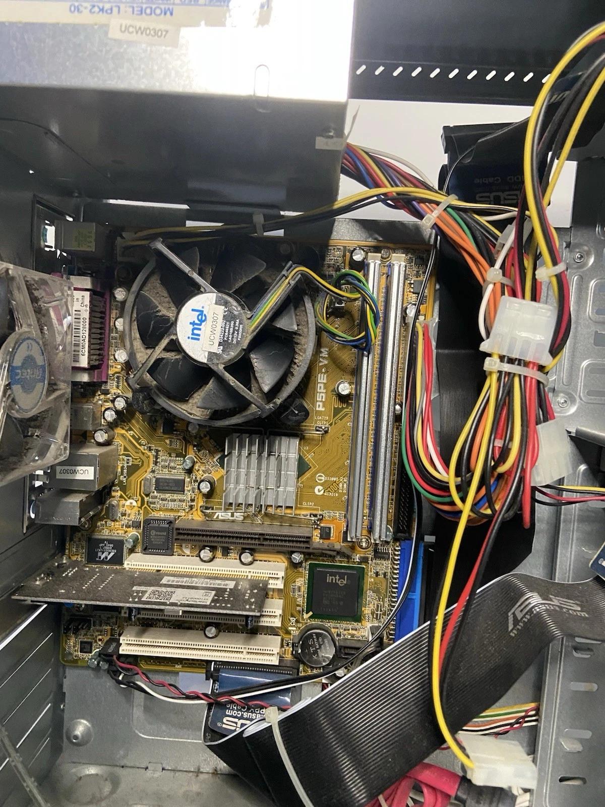 P5PE-VM Celeron D 3.06 GHz 2GB RAM ATX Retro Gaming PC w/USB CDROM NO HDD