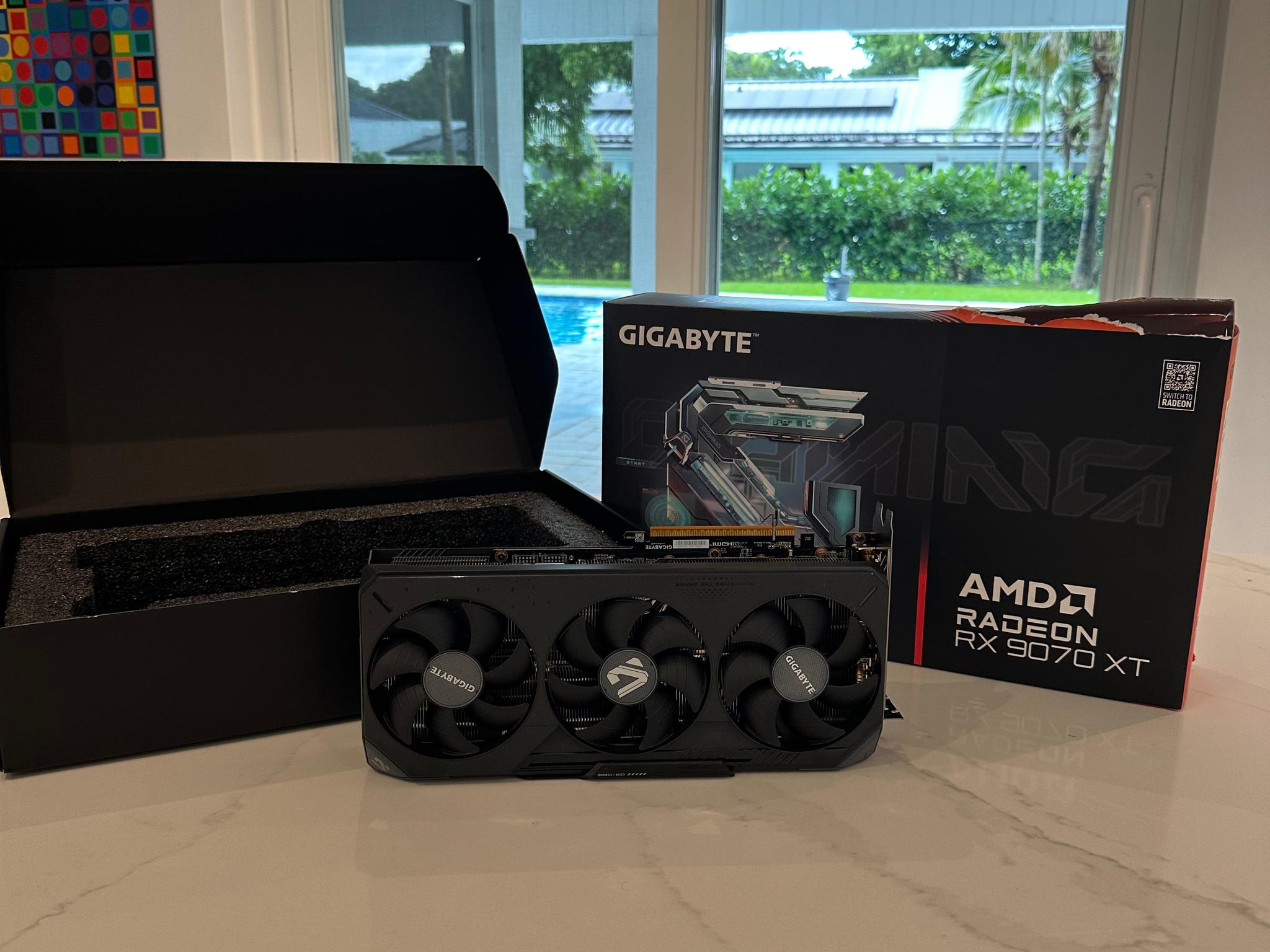 GIGABYTE Radeon RX 9070 XT Gaming OC 16GB GDDR6 Graphics Card