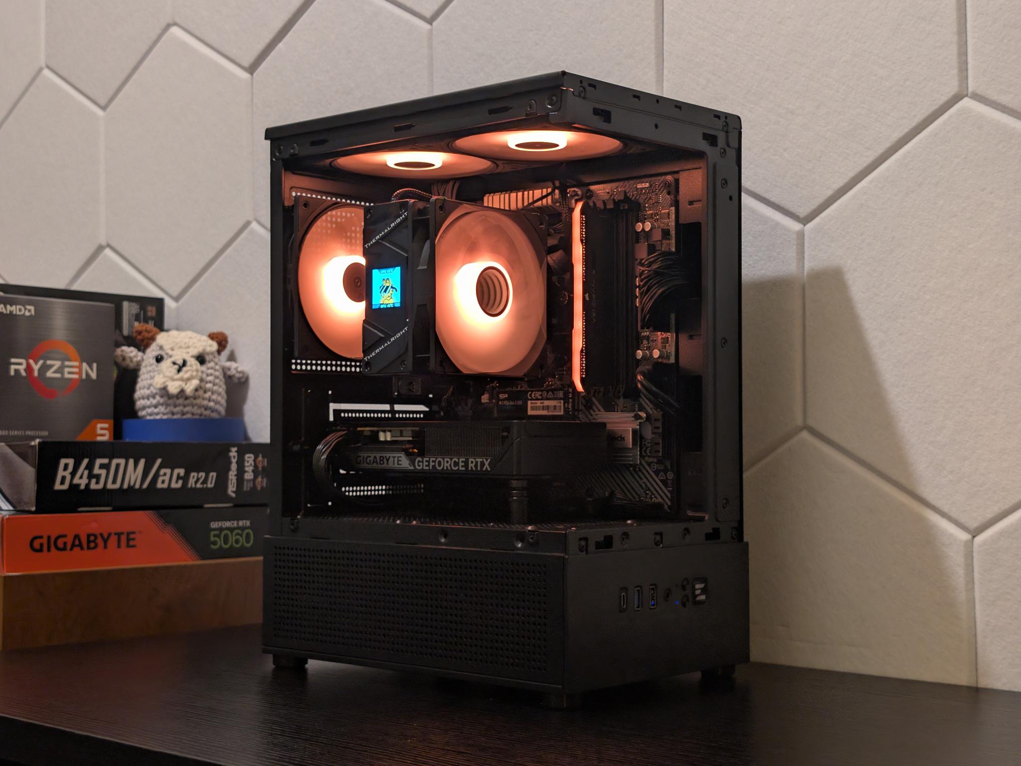 🐈‍⬛🔥1440p Gaming Beast | RTX 5060 | Ryzen 5500 | 1TB SSD | 16GB RAM | WiFi & Bluetooth🔥🐈‍⬛