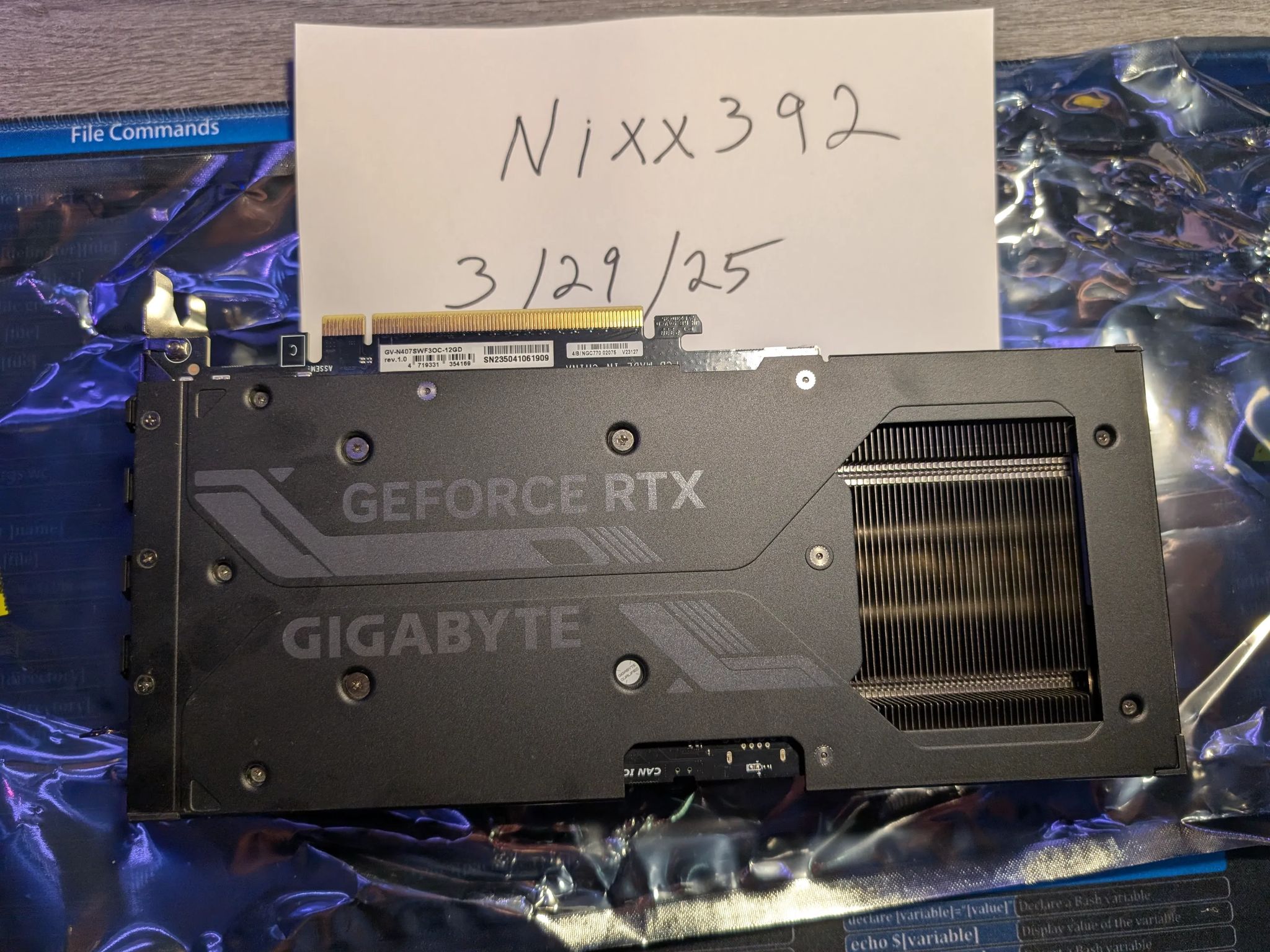 Gigabyte Nvidia RTX 4070 super windforce OC