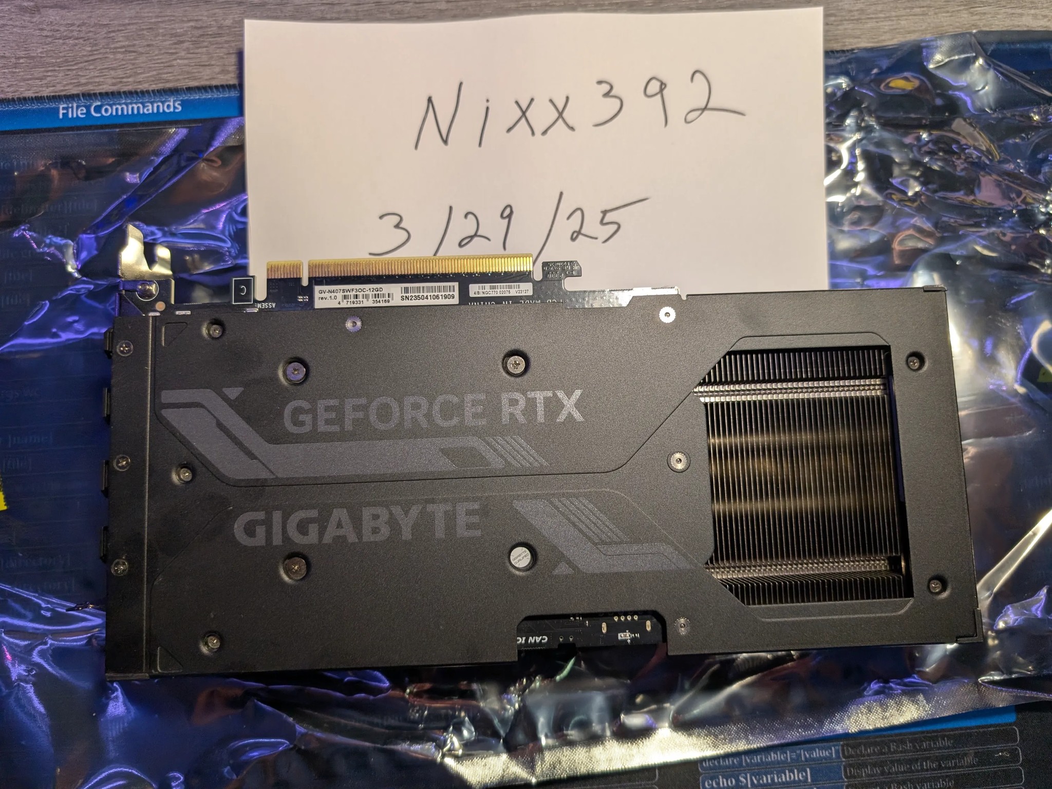 Gigabyte Nvidia RTX 4070 super windforce OC