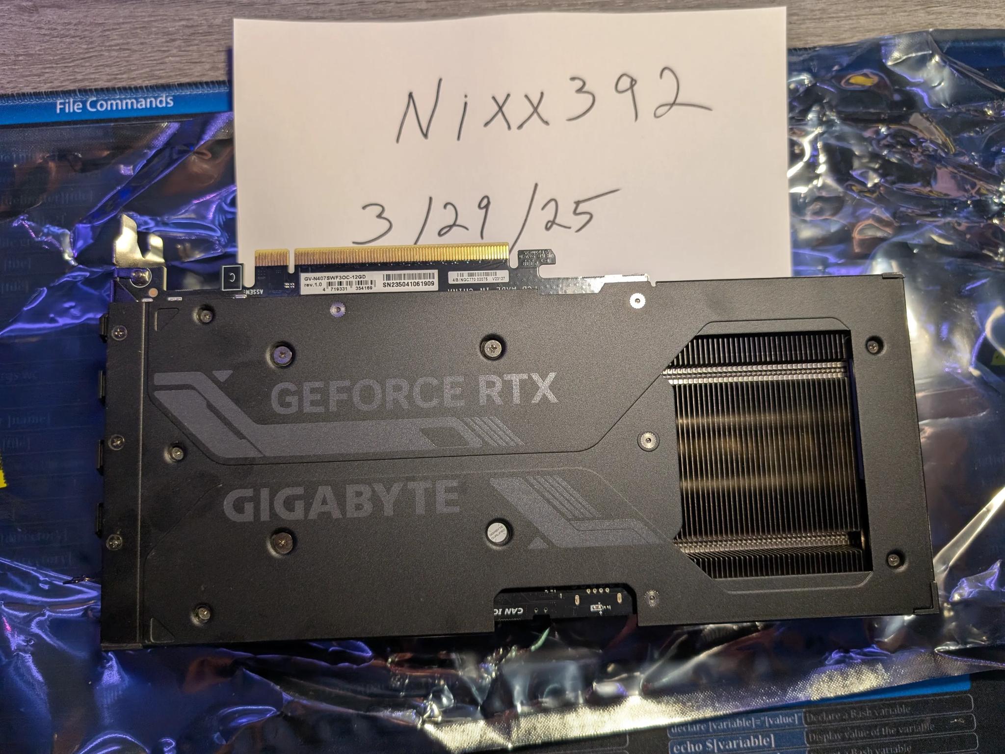 Gigabyte Nvidia RTX 4070 super windforce OC