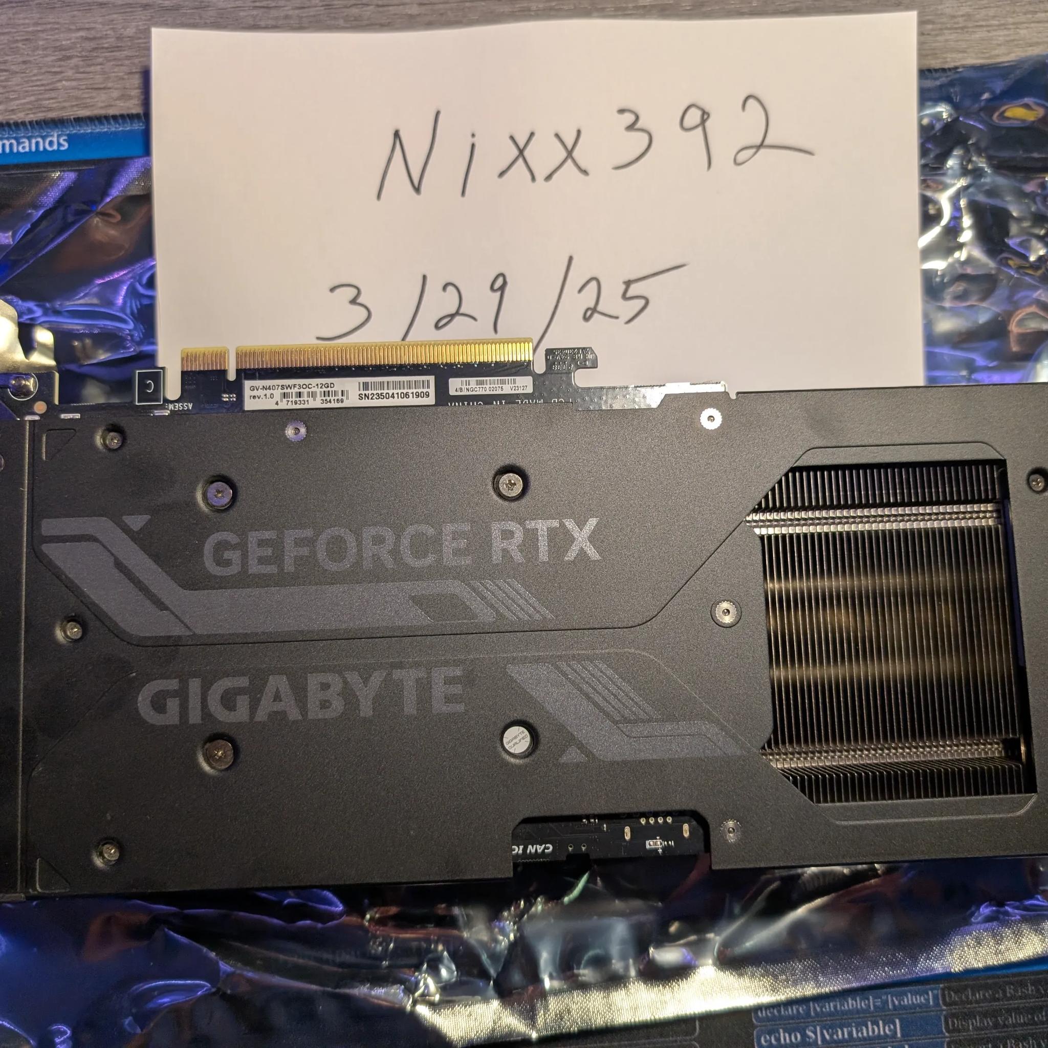 Gigabyte Nvidia RTX 4070 super windforce OC