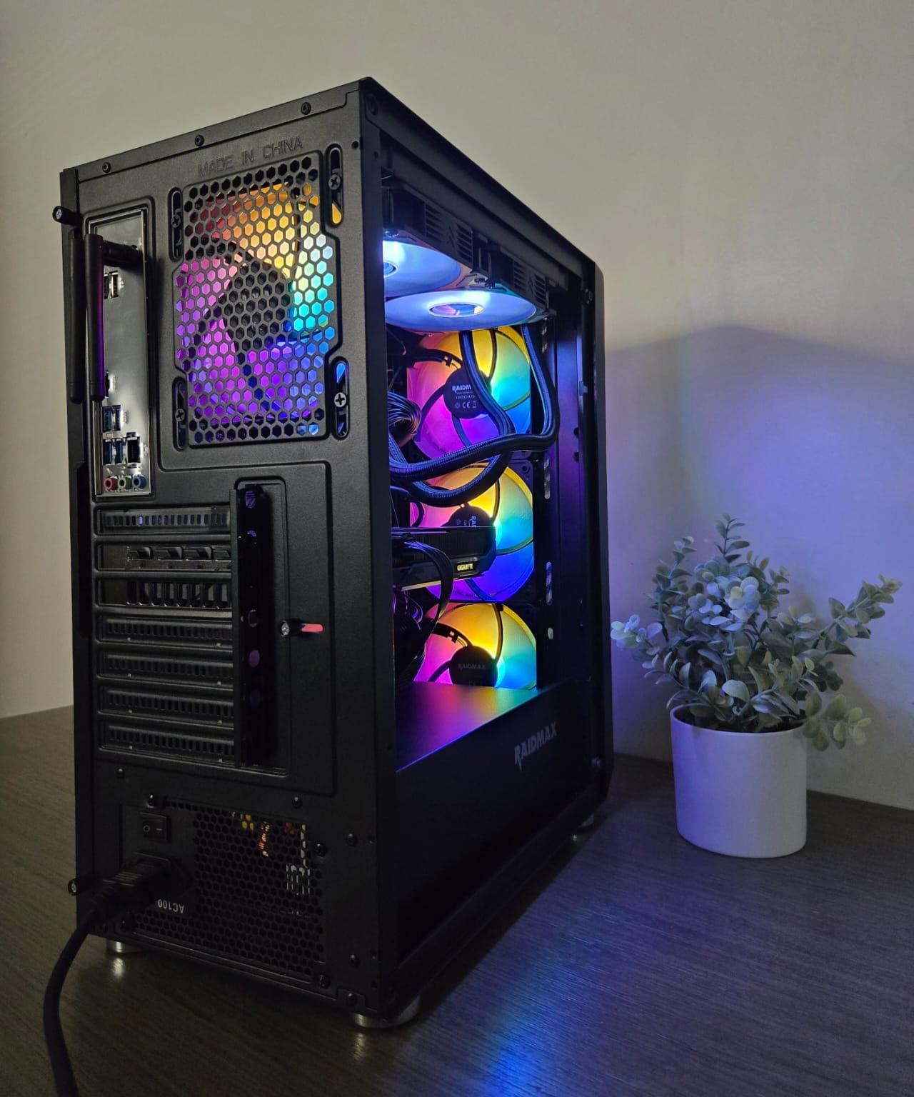 Black gaming pc, 5060 ti 8gb, 16gb ddr4, ryzen 5 5500