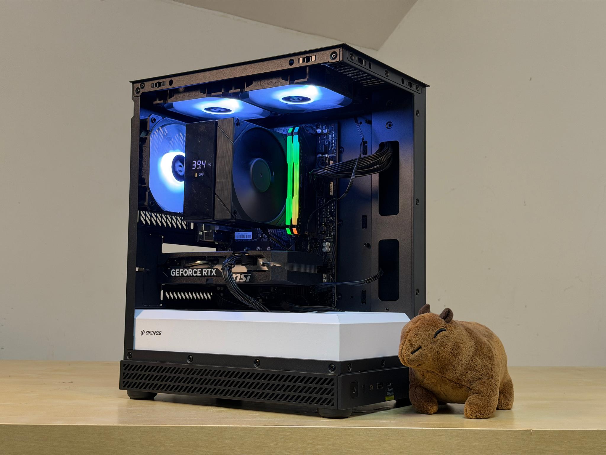 🐼 1080p Gaming PC 🐼 RTX 5050 ( = 4060) | Ryzen 5 5500 | 16gb RGB RAM | 1TB SSD - WiFi, BT