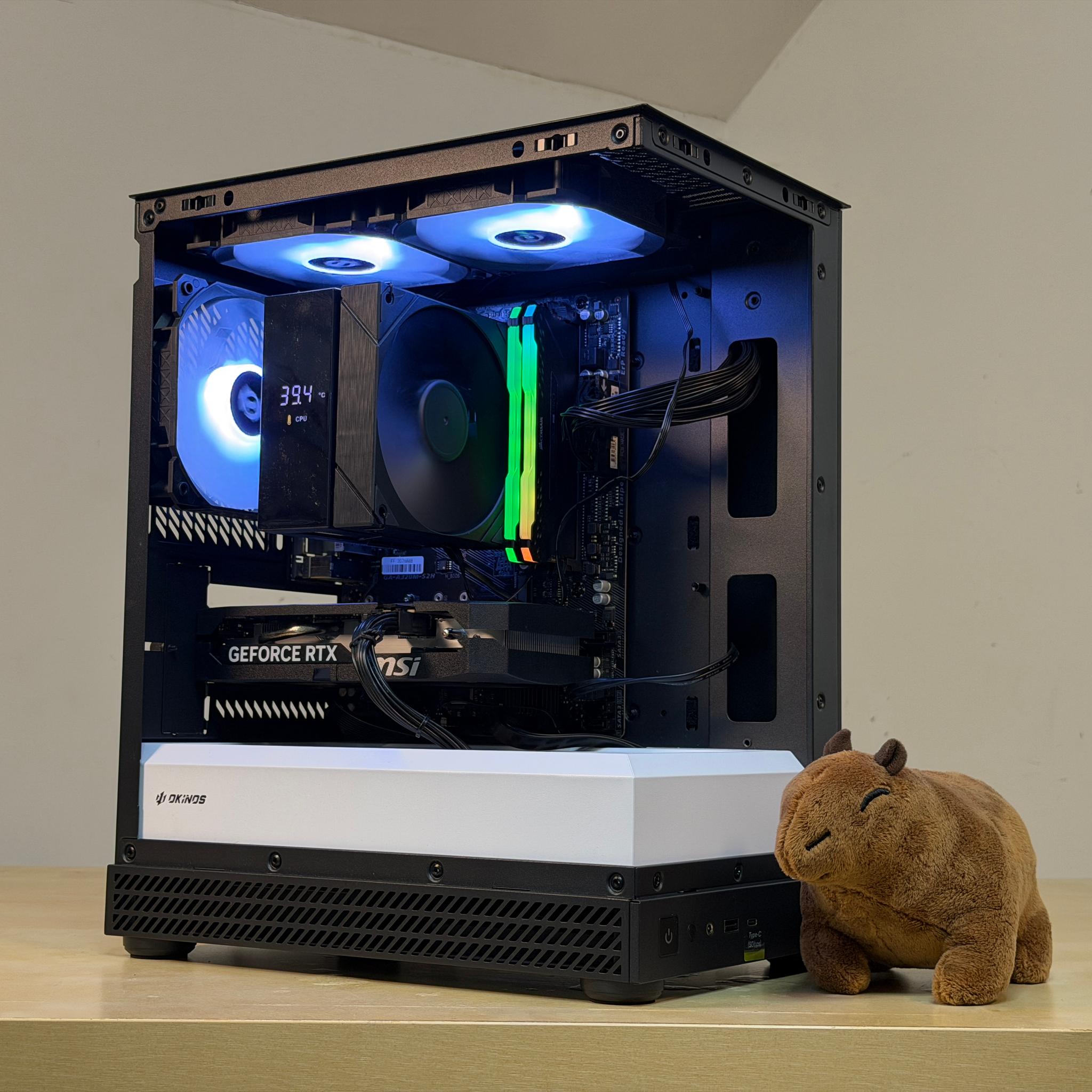 🐼 1080p Gaming PC 🐼 RTX 5050 ( = 4060) | Ryzen 5 5500 | 16gb RGB RAM | 1TB SSD - WiFi, BT