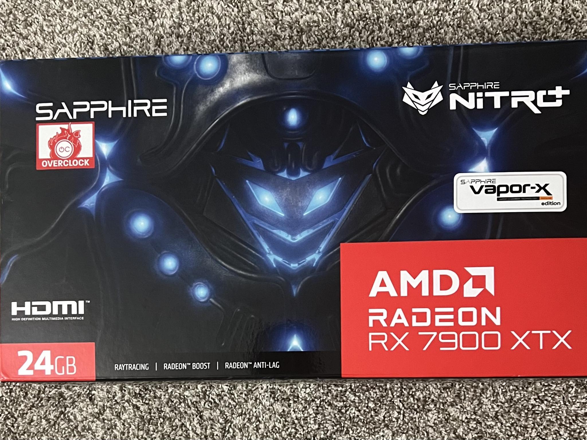AMD Radeon RX 7900 XTX: Sapphire Nitro+ 24GB Vapor -X Edition