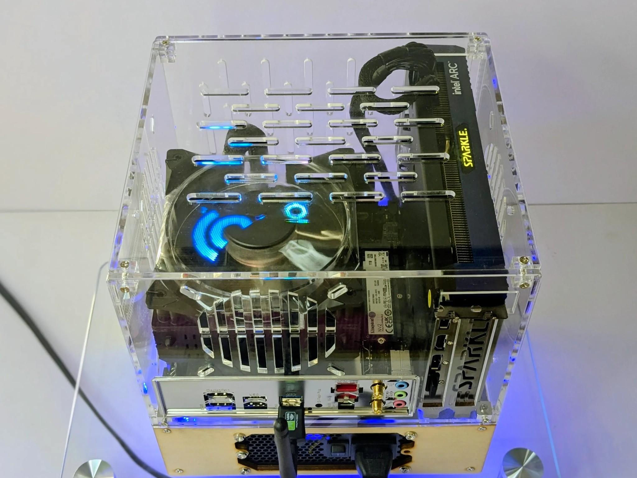 "Holo-Wood" Beast(AM5)🪵Intel ARC A750🧬Ryzen 5 8400F🧬32GB DDR5 RAM🧬1TB NVMe M.2 SSD🧬Windows 11 Pro✅