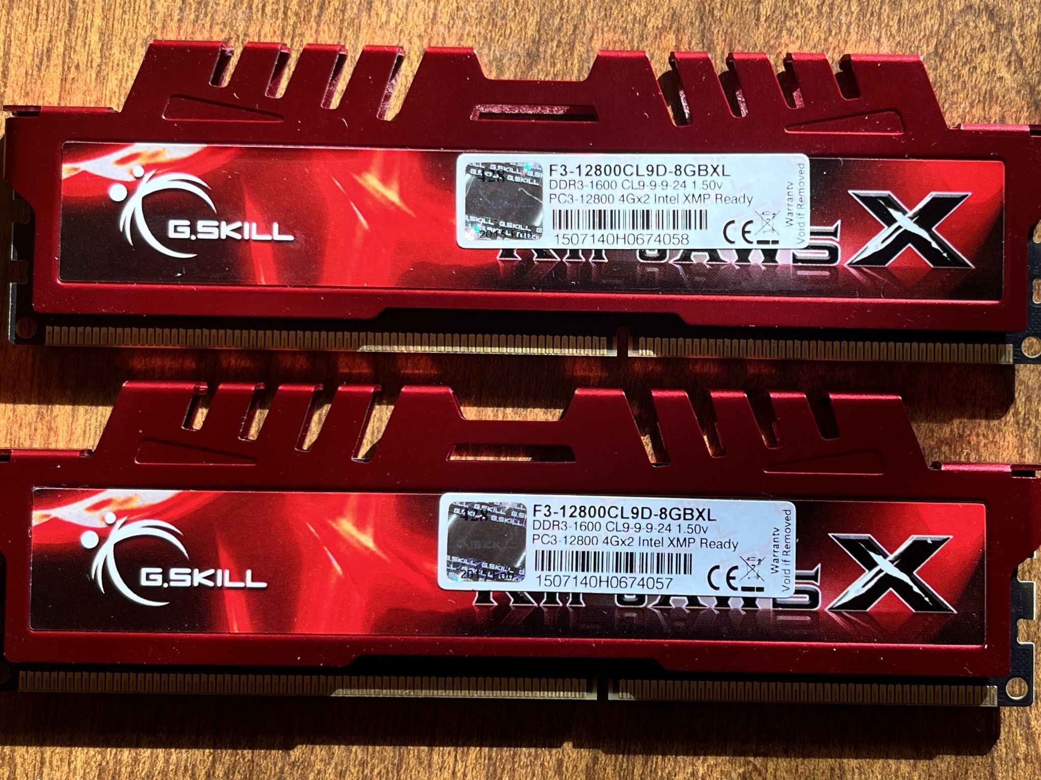 G.Skill RIPJAWS X 8GB (2x 4GB) DDR3 1600Mhz RAM
