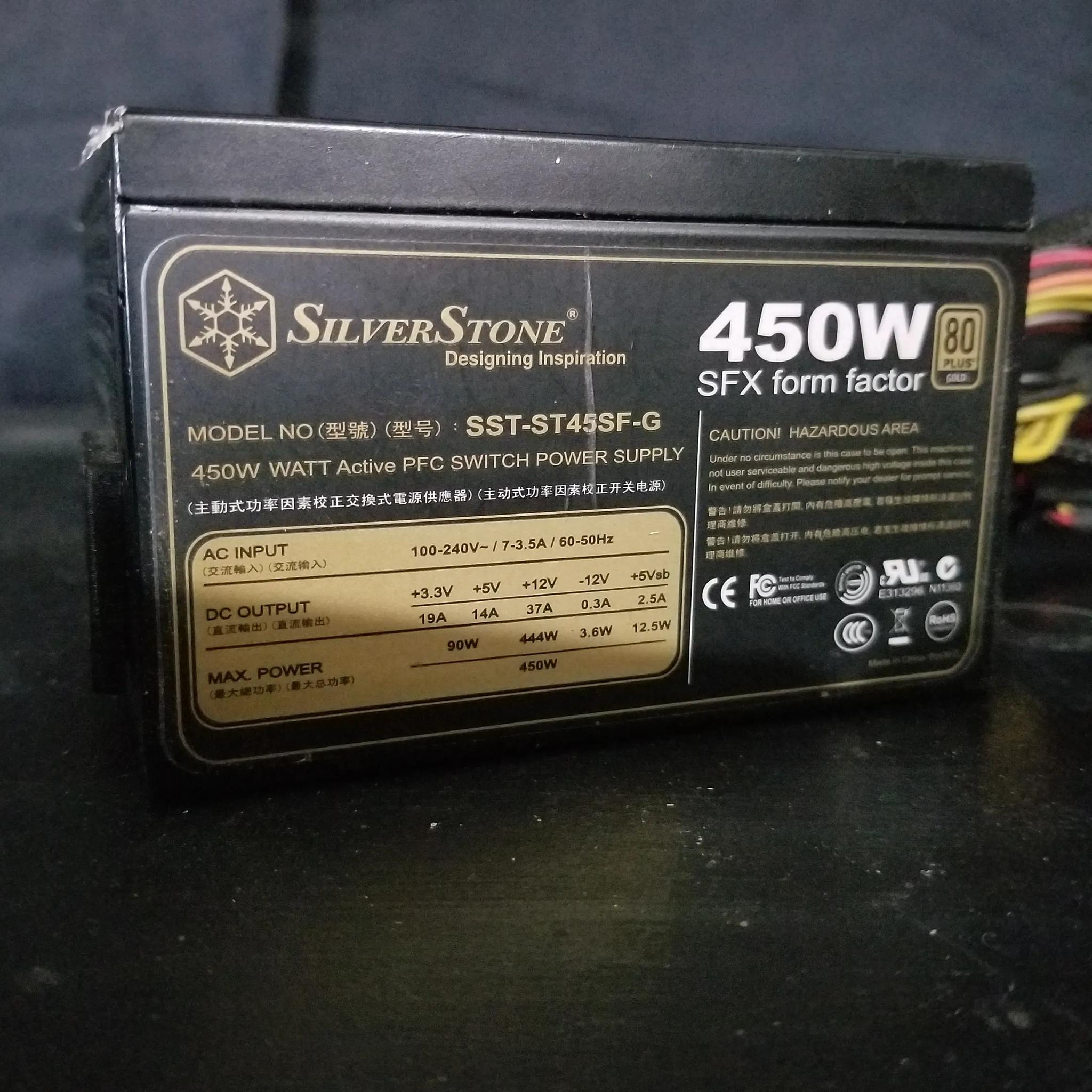 great value/Silverstone sfx 450w power supply/80 plus gold/fully modular