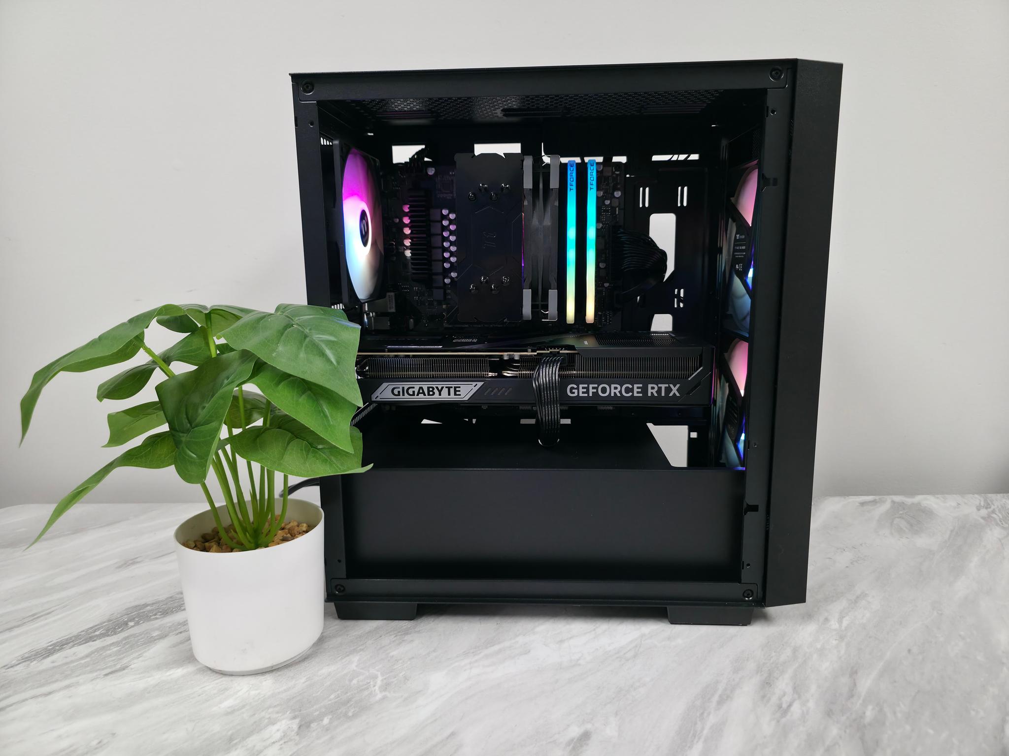 BCPC l 1440p / 4k Gaming PC Computer l Ryzen 9 7900 l RTX 5070TI 16GB l 32GB DDR5 6000MHZ
