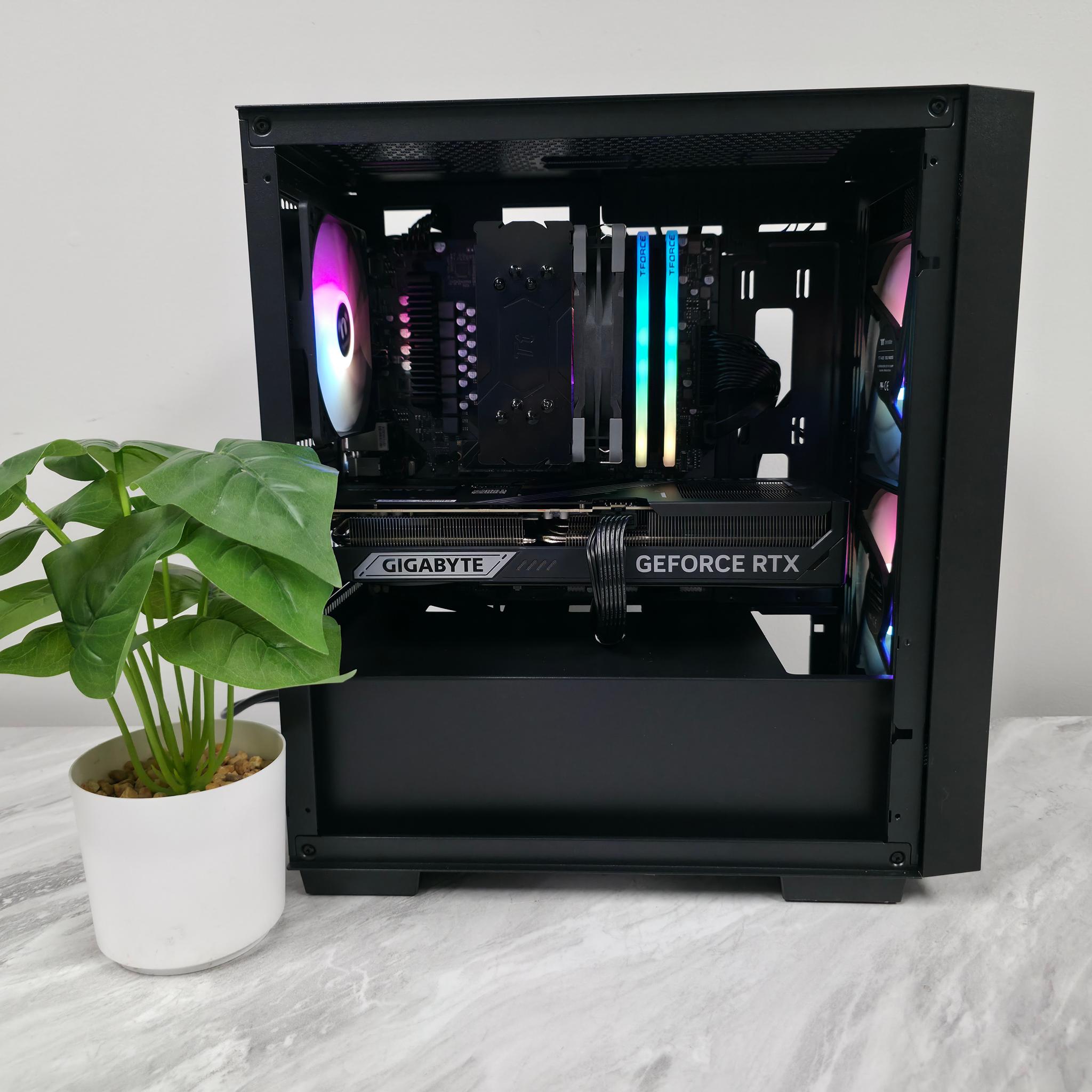 BCPC l 1440p / 4k Gaming PC Computer l Ryzen 9 7900 l RTX 5070TI 16GB l 32GB DDR5 6000MHZ