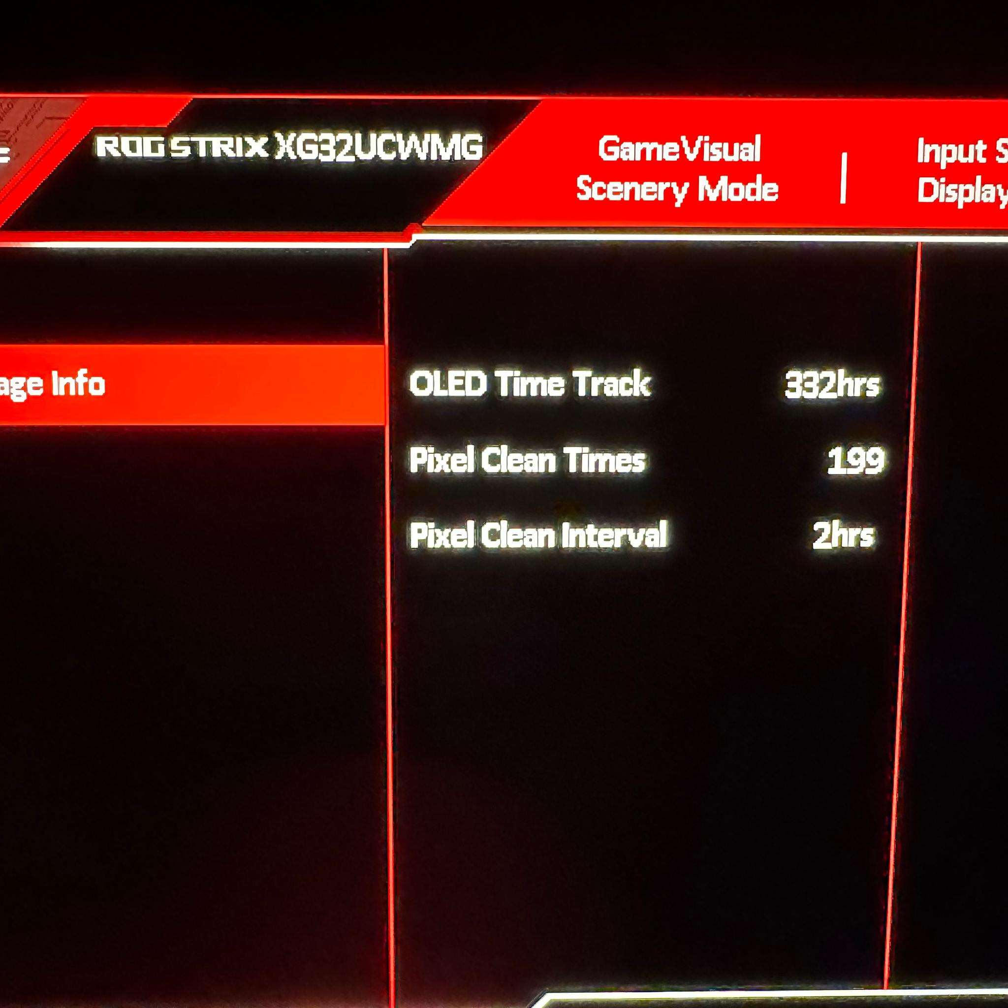 ASUS ROG XG32UCWMG 32 Inch 4K 240Hz Glossy OLED G-SYNC Gaming