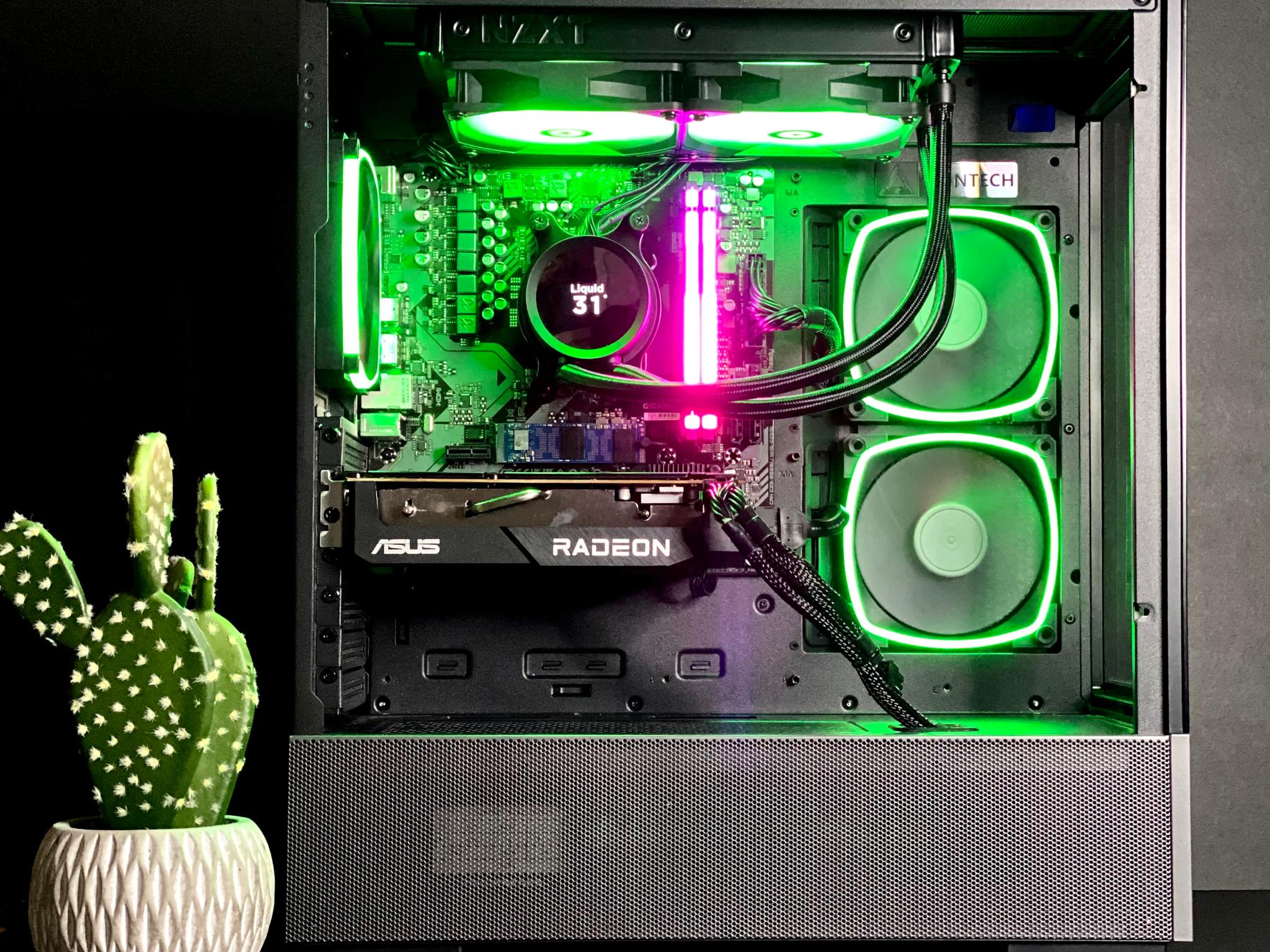 The Liquid cooled AM5 Beast| Ryzen 5 7500F w/ RX 7600 32GB DDR5 RAM| 1TB NVMe| Windows 11