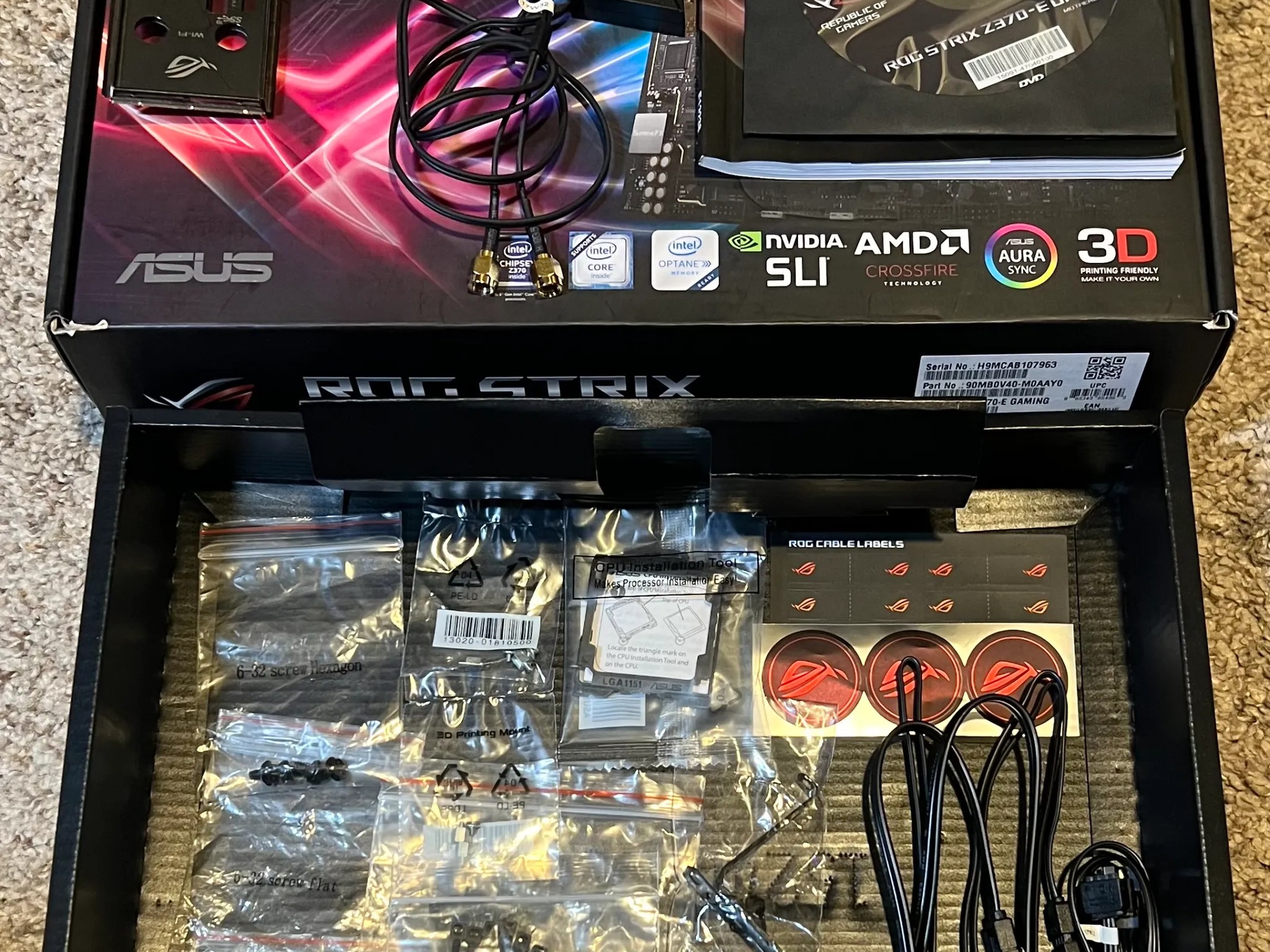 ASUS ROG Strix Z370-E Gaming LGA 1151 (300 Series) Intel Z370 ATX Intel Motherboard