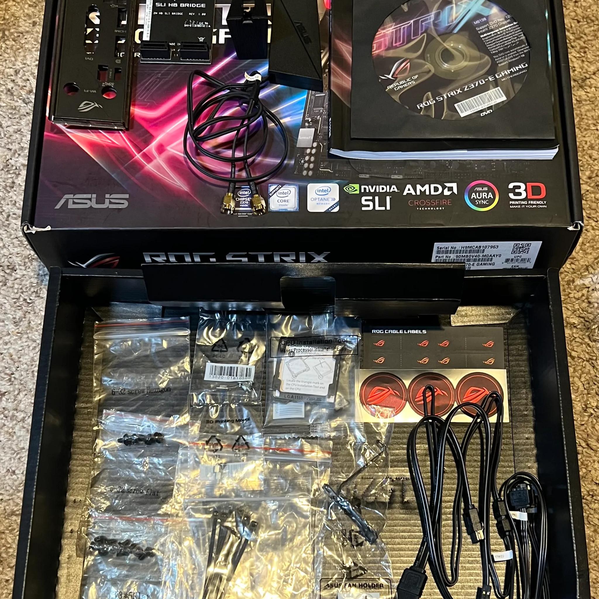 ASUS ROG Strix Z370-E Gaming LGA 1151 (300 Series) Intel Z370 ATX Intel Motherboard