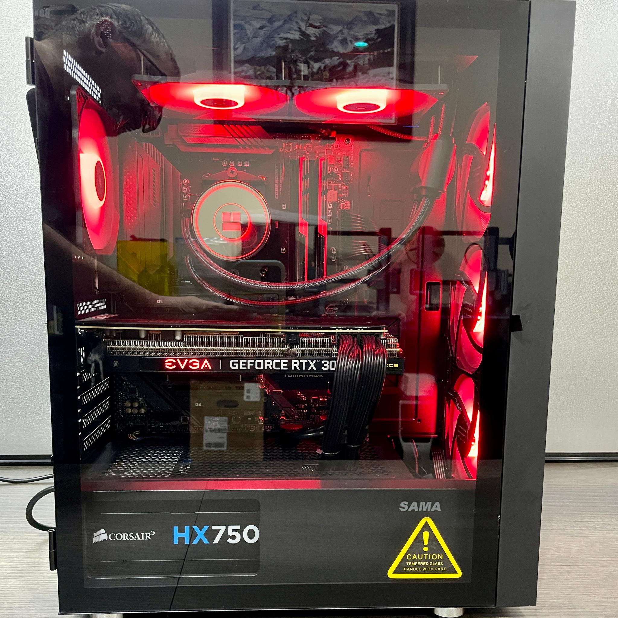 Custom Water-Cooled Gaming PC / Ryzen 9 5900X / RTX 3070 / 32GB / 1TB / Windows 11 Pro