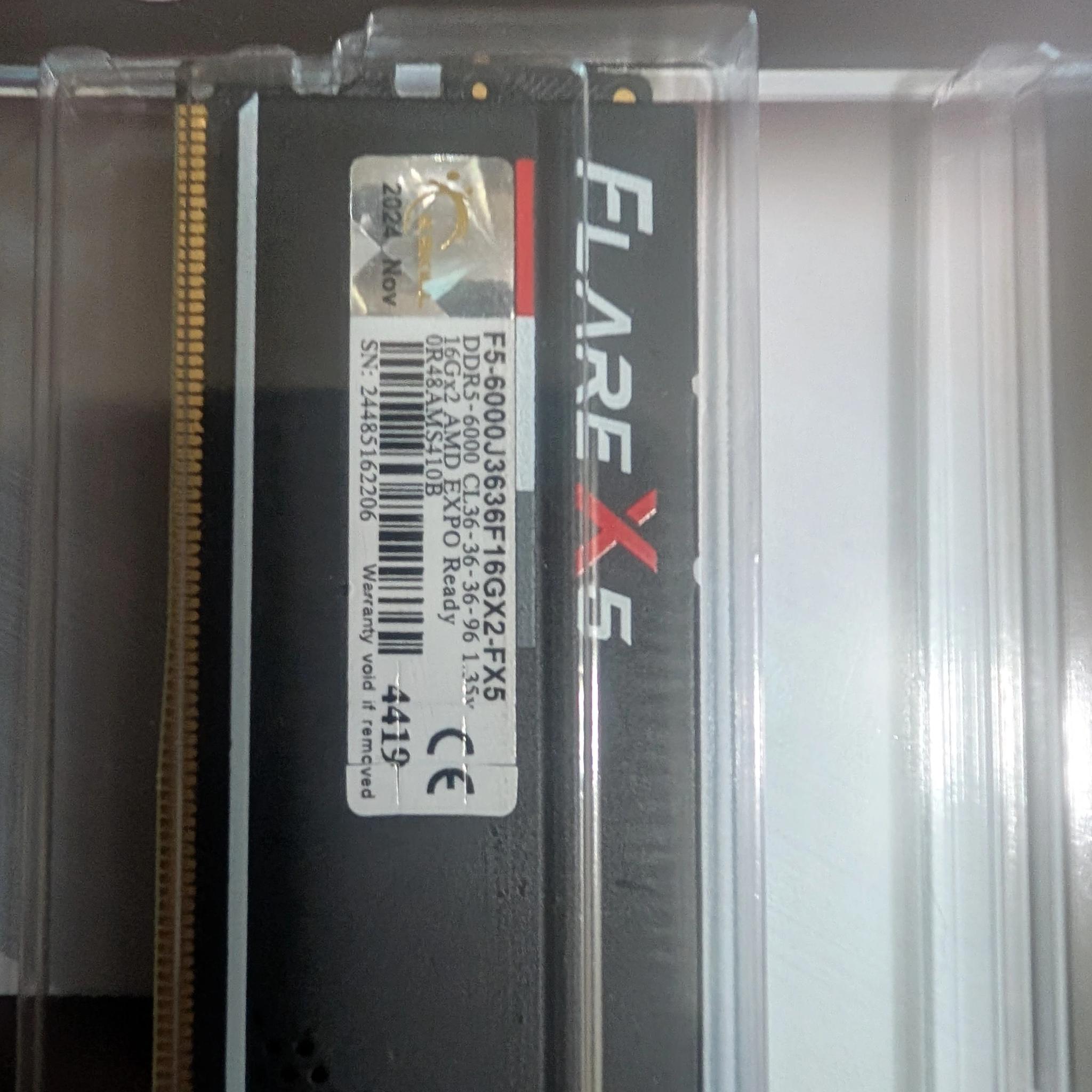 G.SKILL Flare X5 Series (AMD Expo) DDR5 RAM 32GB (2x16GB) 6000MT/s CL36-36-36-96