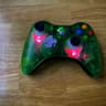 Custom clear green Xbox 360 controller - Hall effect - LEDs - RESTORED