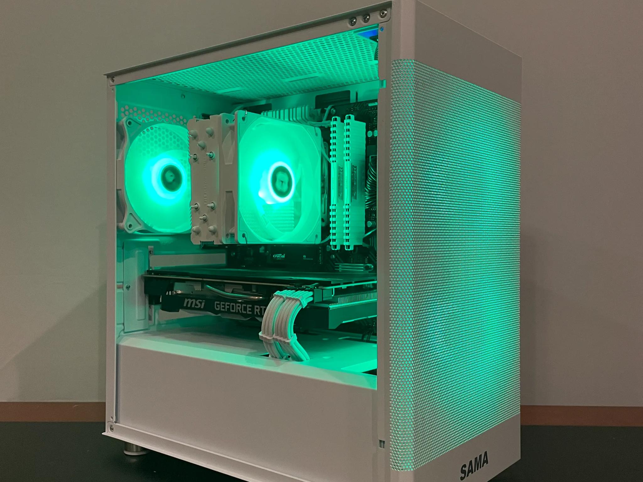 ⚪ White 1080p PC | RTX 2060 12GB | Ryzen 5 3600 | WiFi and Bluetooth | ARGB Control ⚪