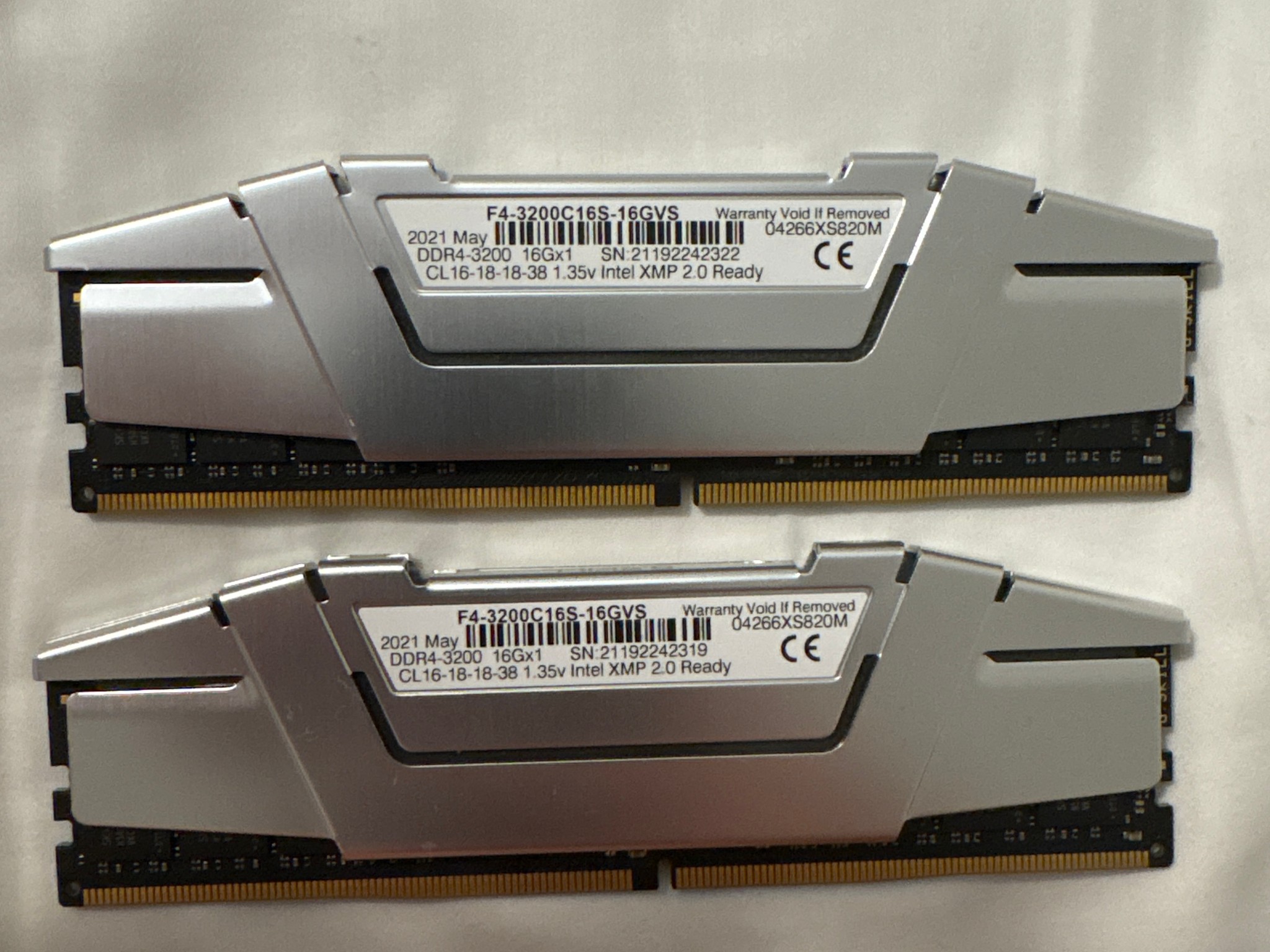 G.Skill Ripjaws DDR4 32GB (2 16GB sticks)