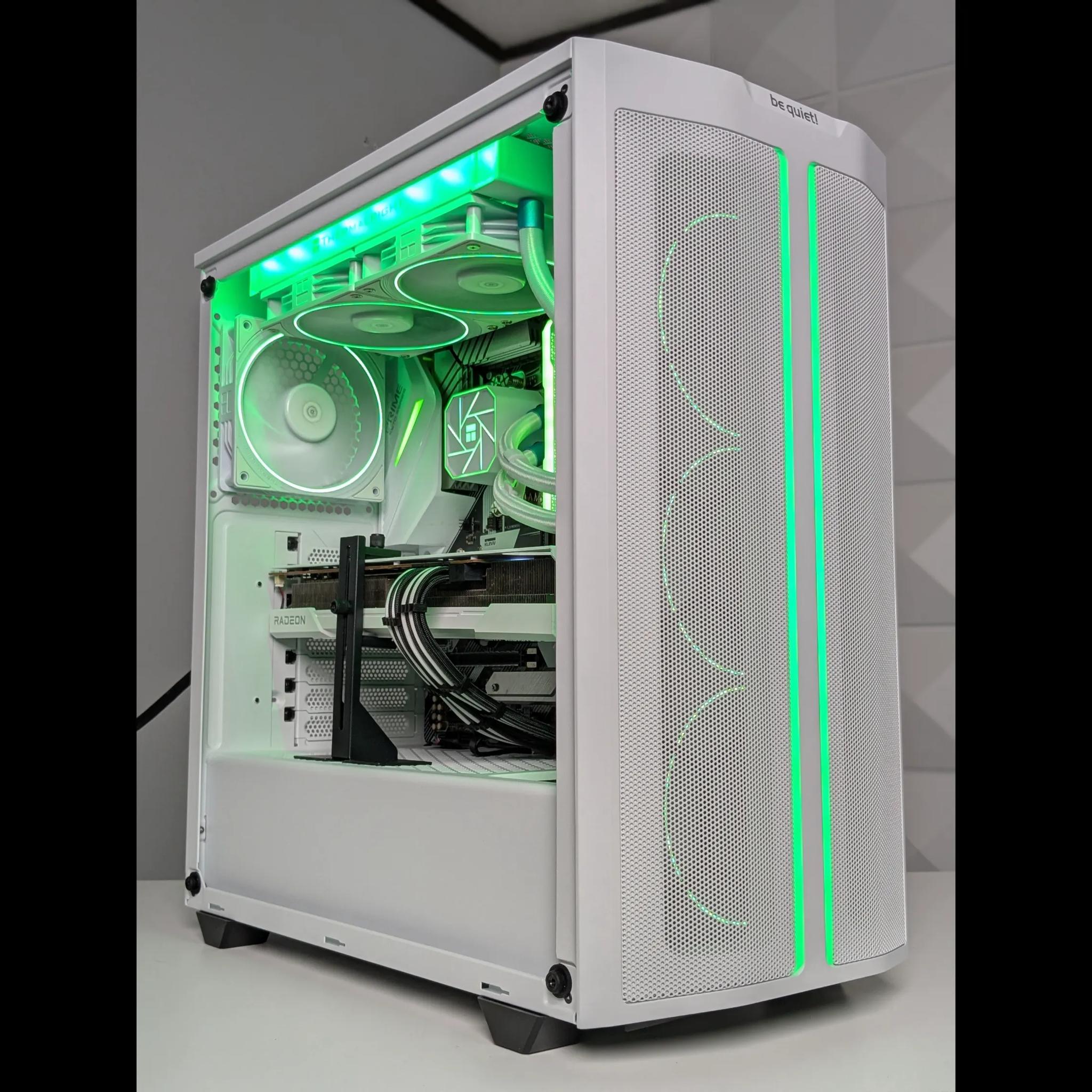White & RGB Gaming PC - Ryzen 5 5600X - RX 6700 XT 12GB