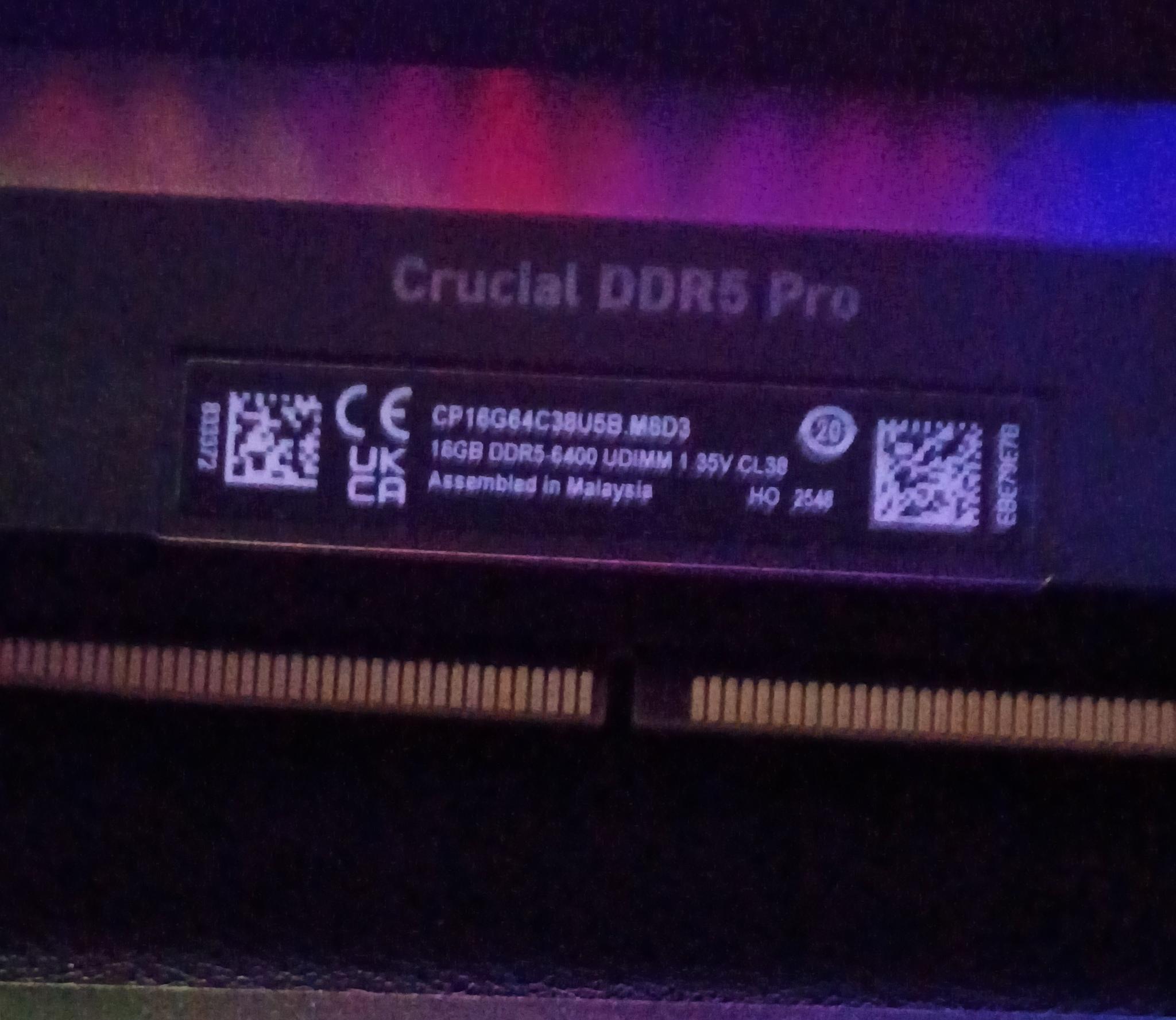 Crucial Pro Overclocking 16GB DDR5-6400 (1x16GB)