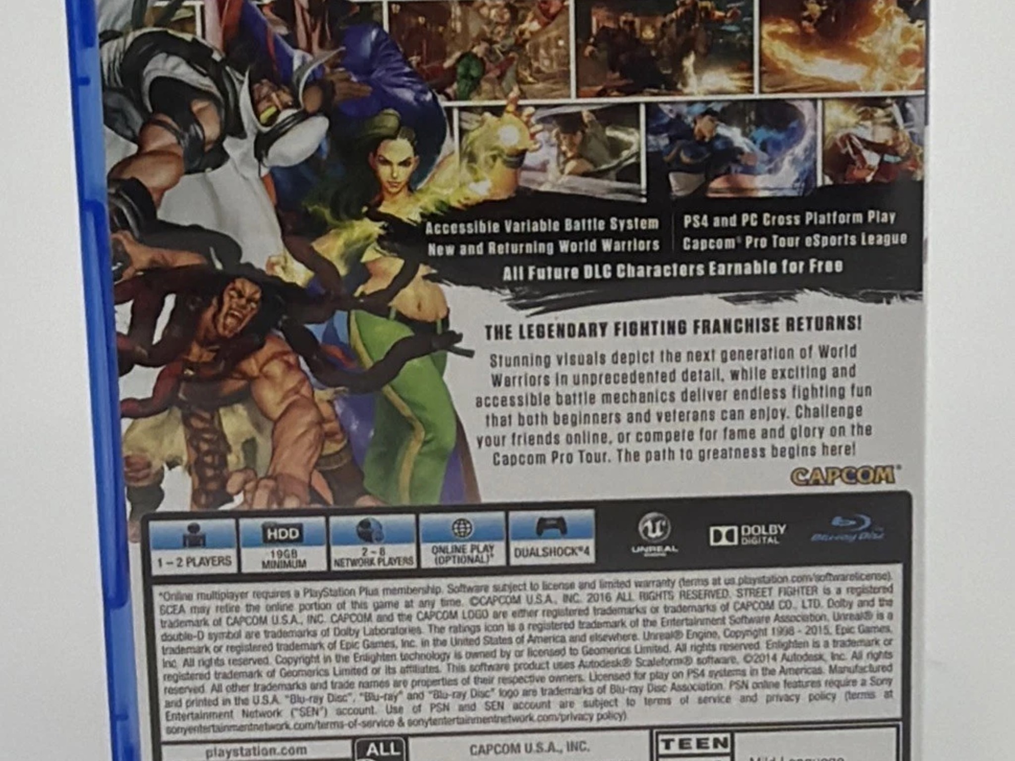 Street Fighter V, 5 (Sony PlayStation 4, 2016) (PS4) Tested Working Complete