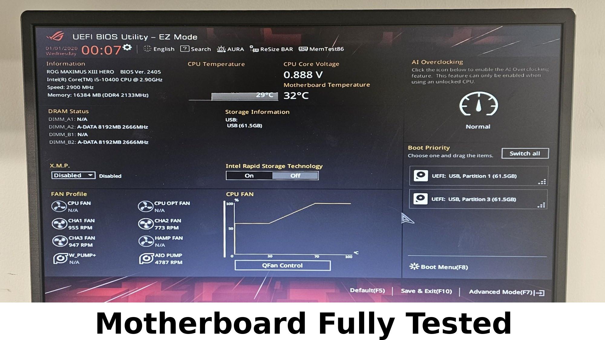ASUS Z590 ROG MAXIMUS XIII HERO DDR4 ATX Motherboard
