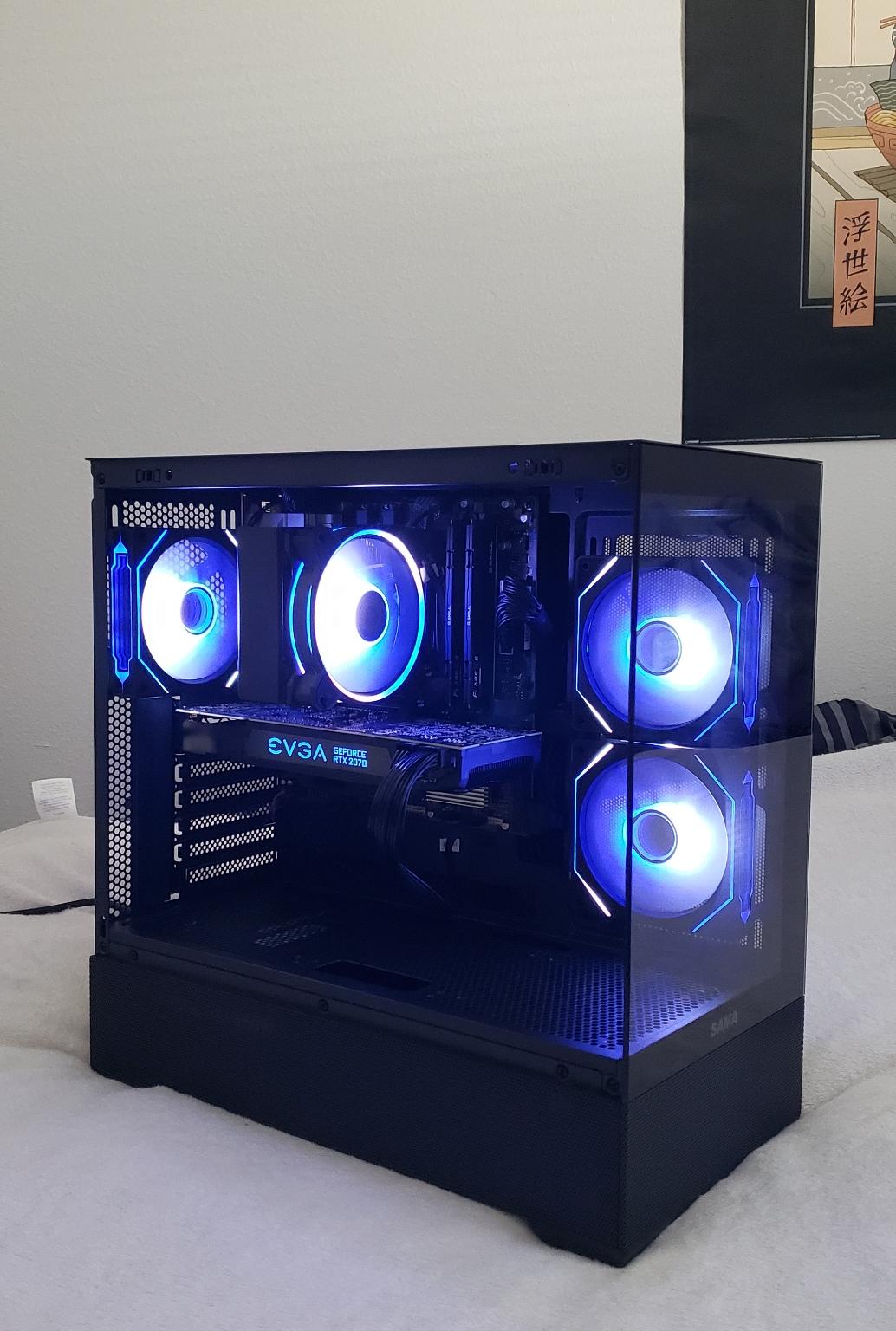 "The Iceberg:" High Performance Gaming PC. Ryzen 5 7600x, RTX 2070 SUPER, 32GB RAM