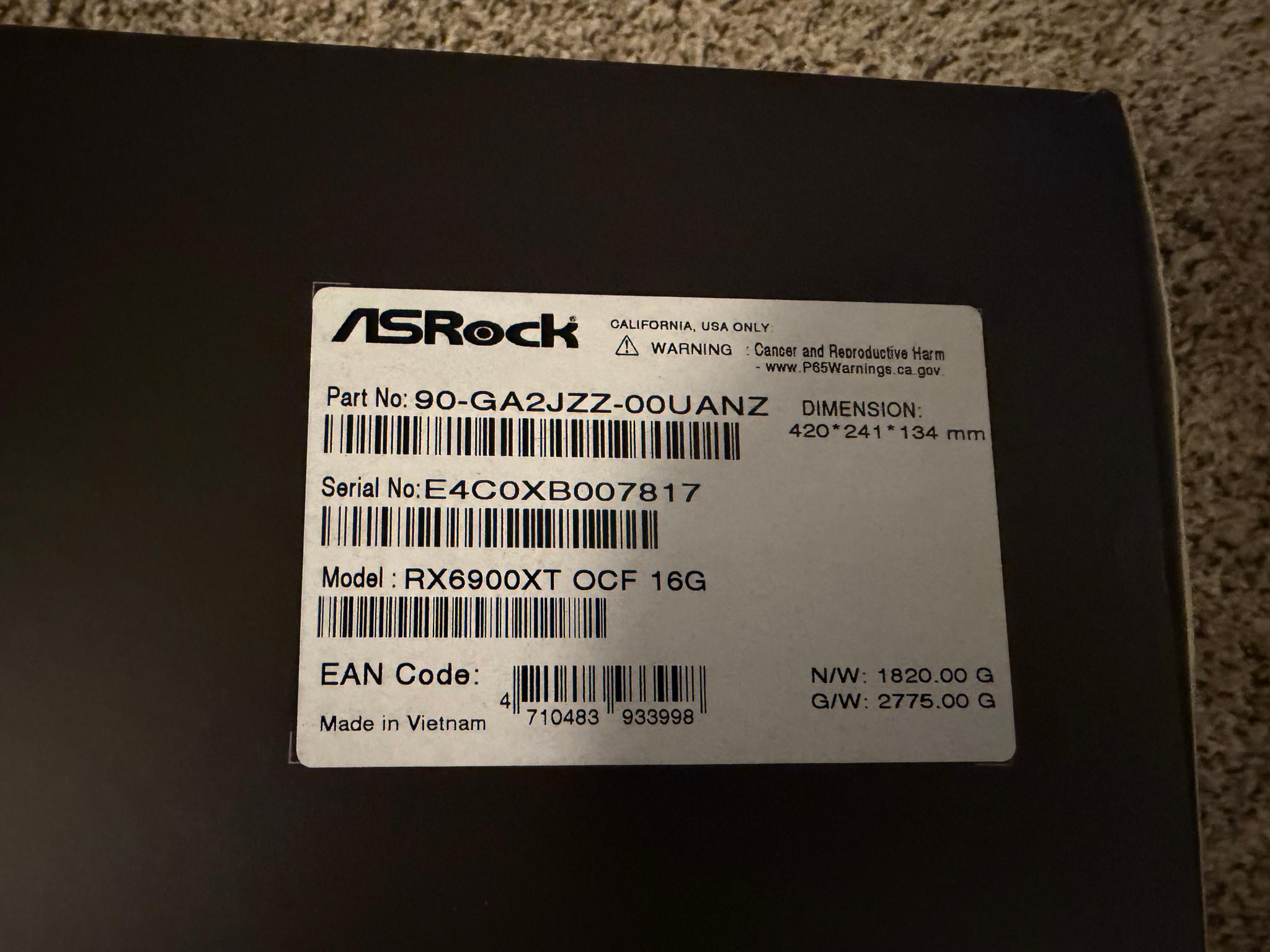 ASRock OC Formula Radeon RX 6900 XT