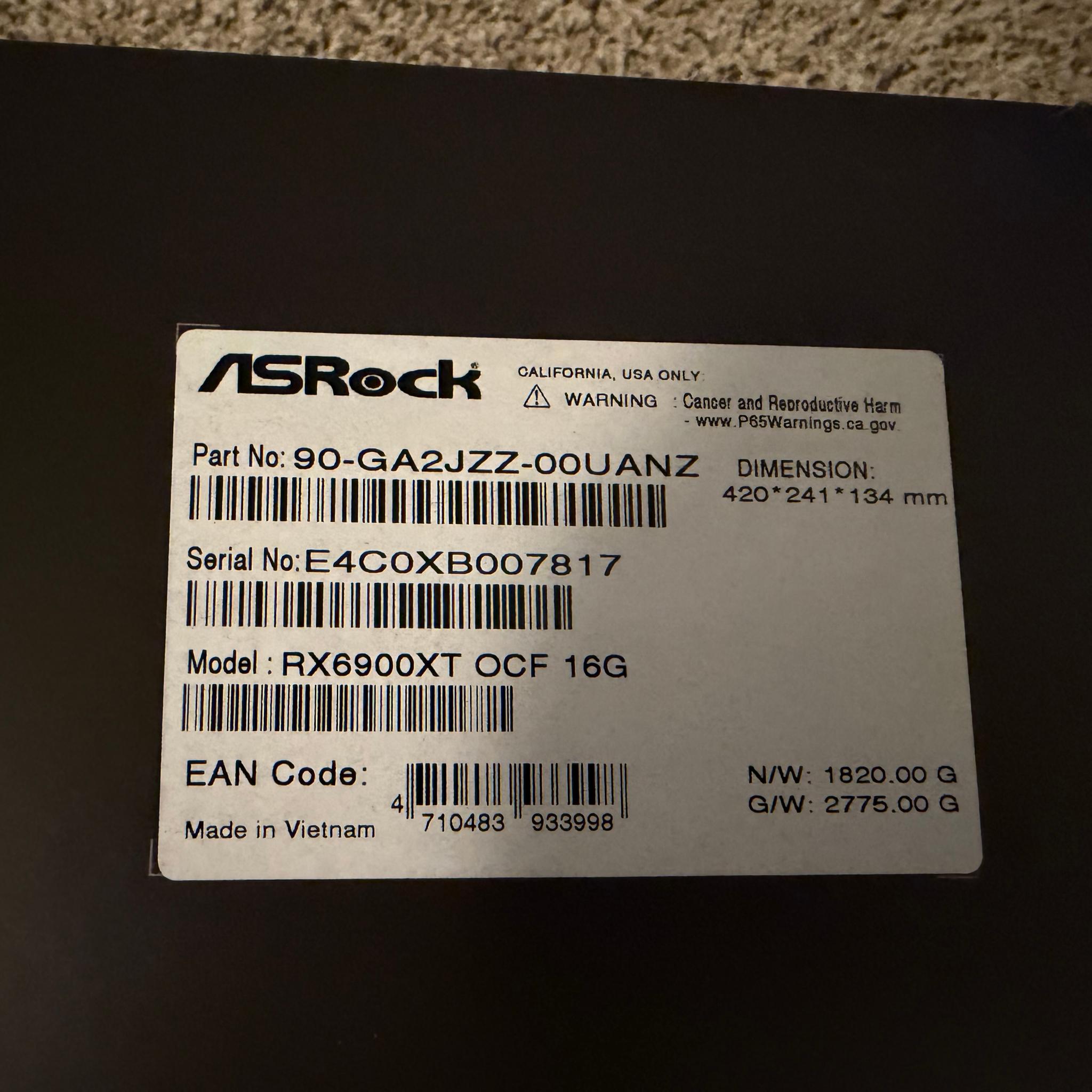 ASRock OC Formula Radeon RX 6900 XT
