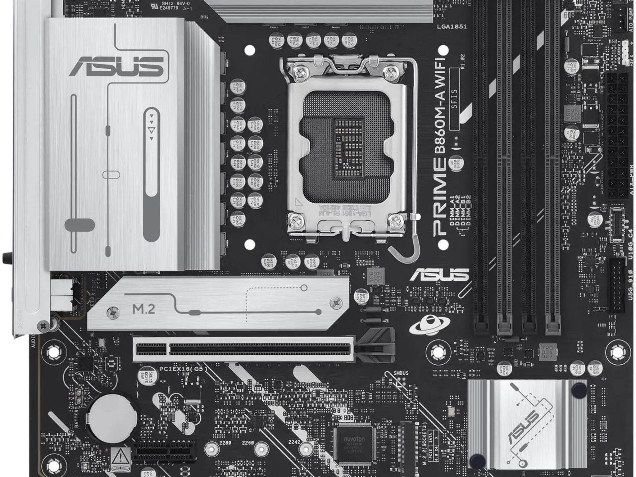 ASUS PRIME B860M-A WIFI Intel B860 LGA 1851 microATX DDR5 Motherboard