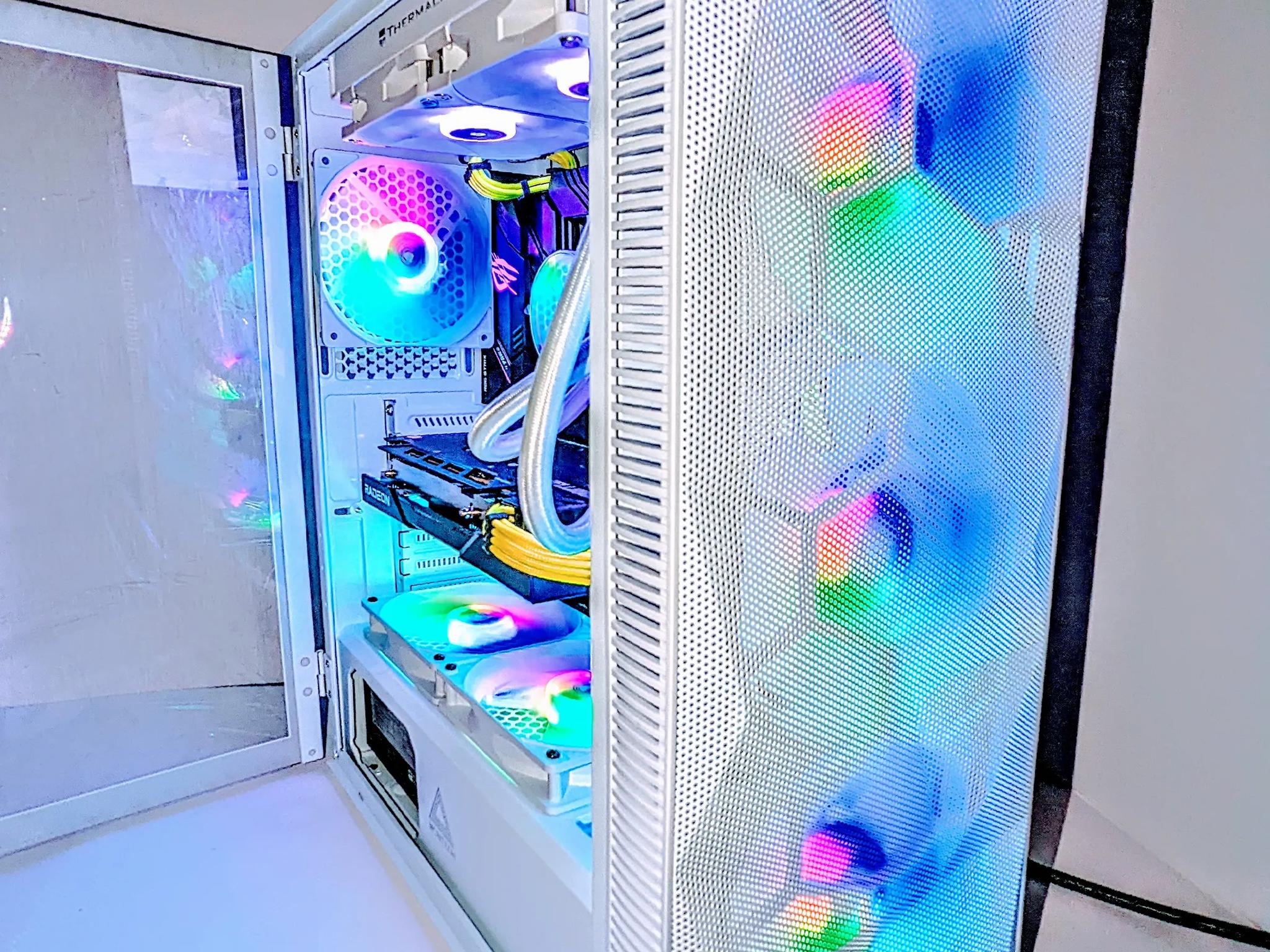 ⚪️Liquid-Cooled 💦⚪️Gaming PC |RX 6650XT| Ryzen 5 5600G| 16GB DDR4 RAM(TFORCE)| Windows 11 Pro