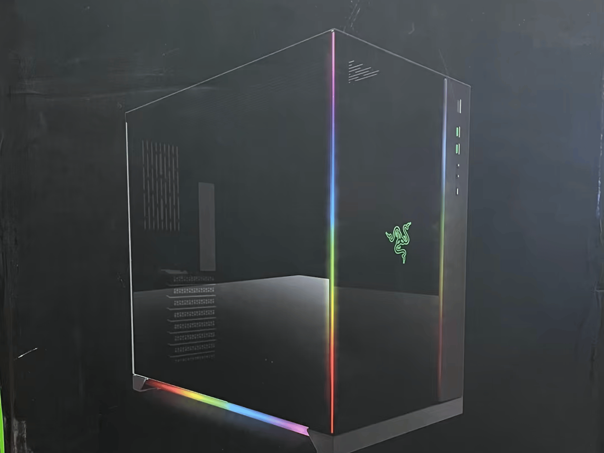LIAN LI PC-O11 Dynamic Razer Edition Black Tempered glass ATX Mid Tower Gaming Computer Case 