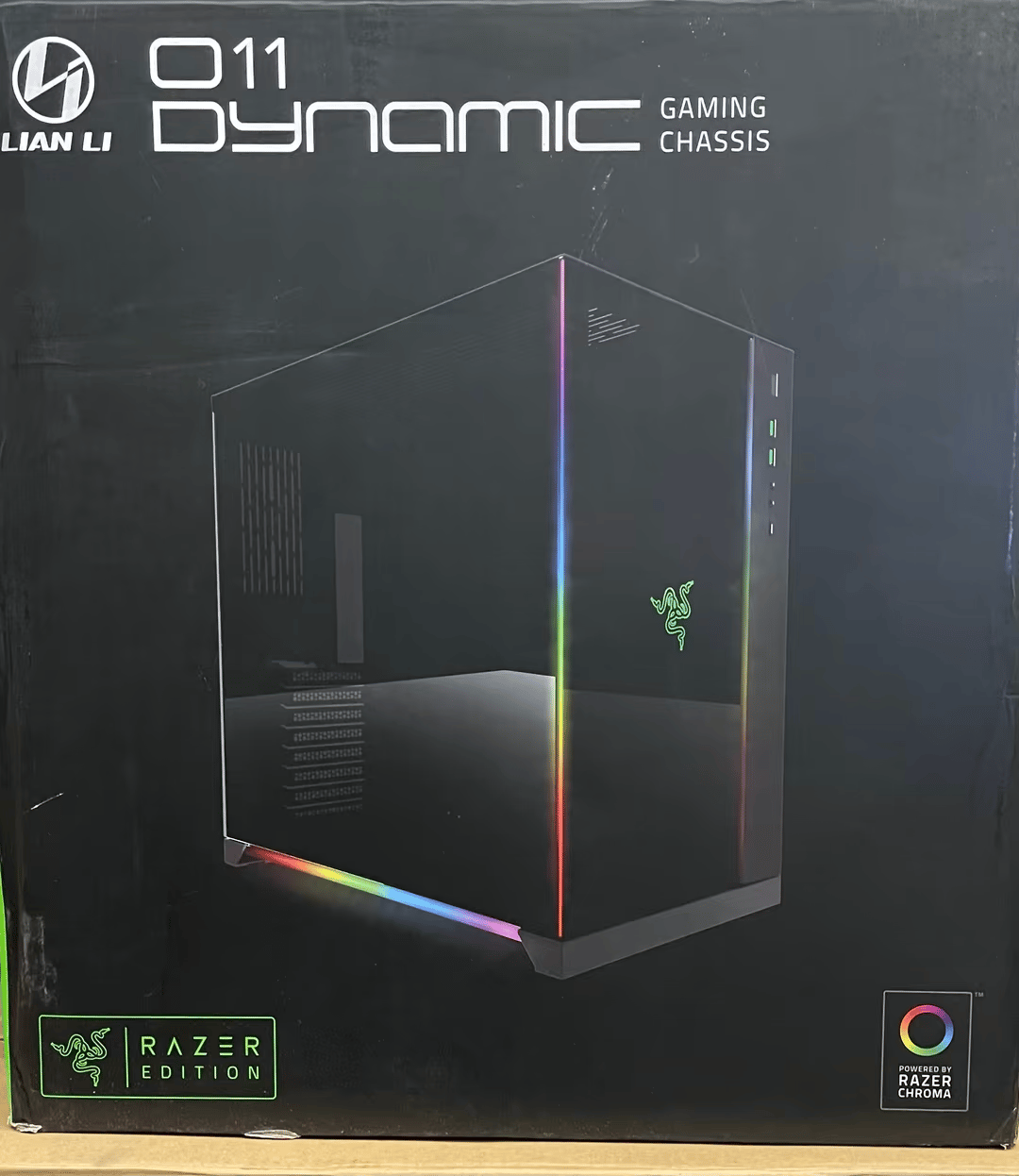 LIAN LI PC-O11 Dynamic Razer Edition Black Tempered glass ATX Mid Tower Gaming Computer Case 