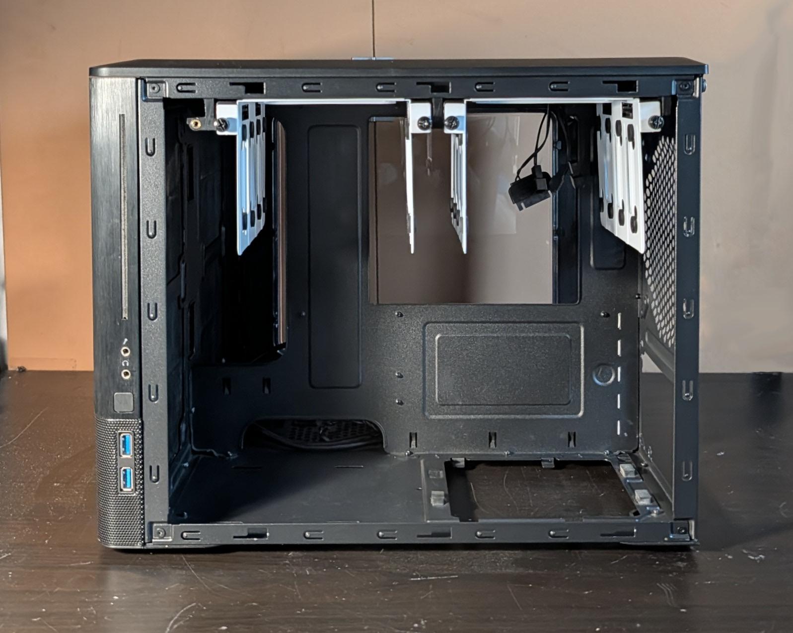 Fractal Design Node 804 Black Aluminum Micro ATX Cube Computer Case 8 Drives